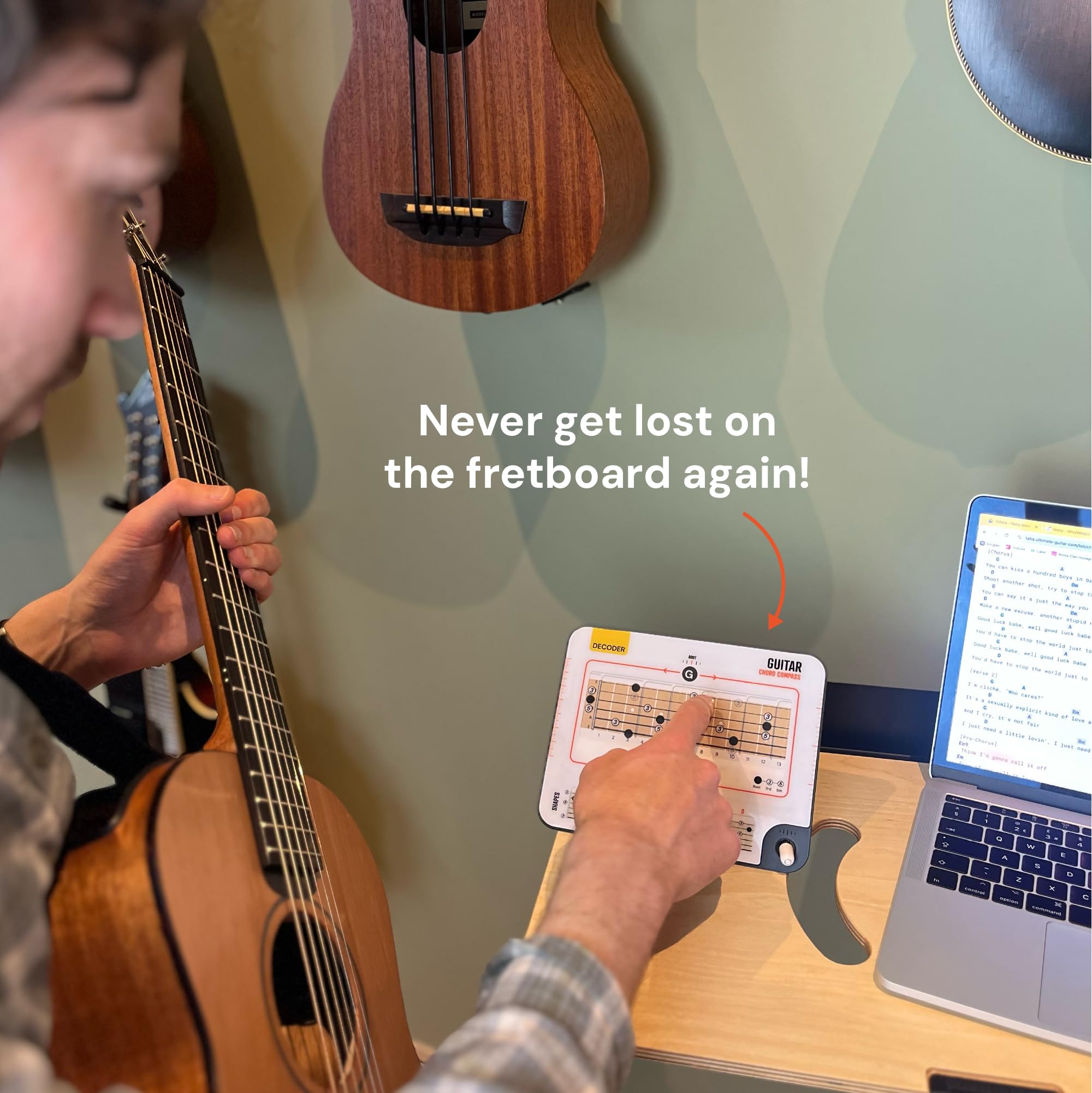 Guitar Chord Book & Chord Tool - Understand CAGED System for Guitar - Build Chords from Chord Structure and Recognising Chord Pa