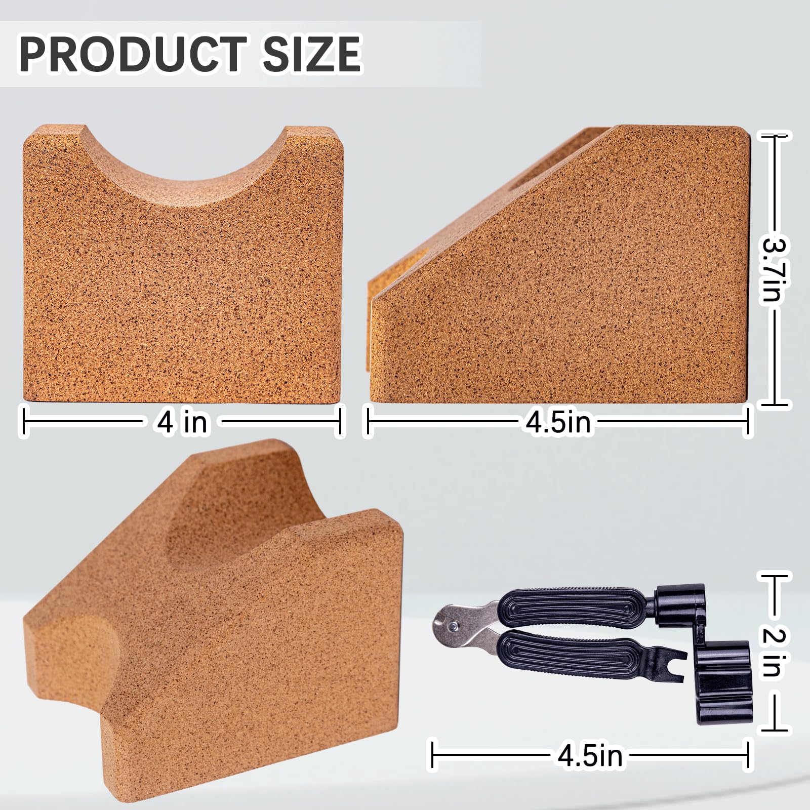 Guitar Neck Rest+Guitar String Winder,Guitar Neck Cradle,3 In 1 Guitar String Cutter,Guitar Accessories, Suitable For Guitar Cle