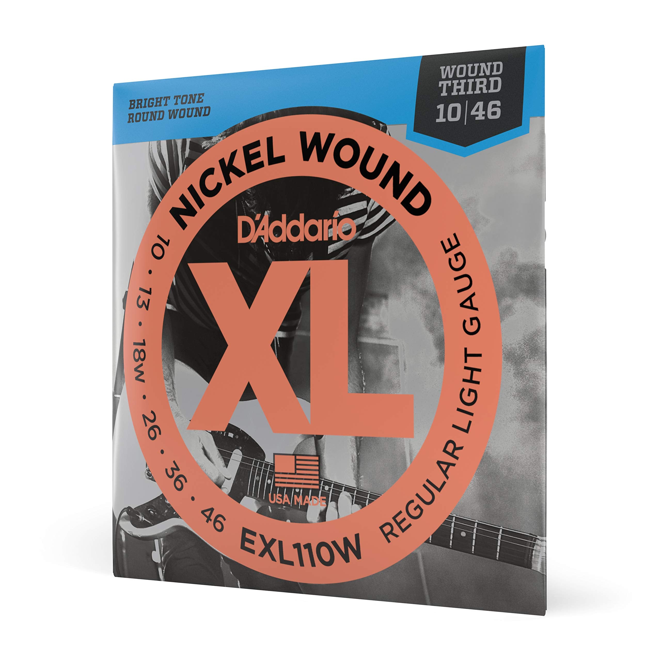 Daddario Guitar Strings - Xl Nickel Electric Guitar Strings - Exl110W - Perfect Intonation, Consistent Feel, Reliable Durability