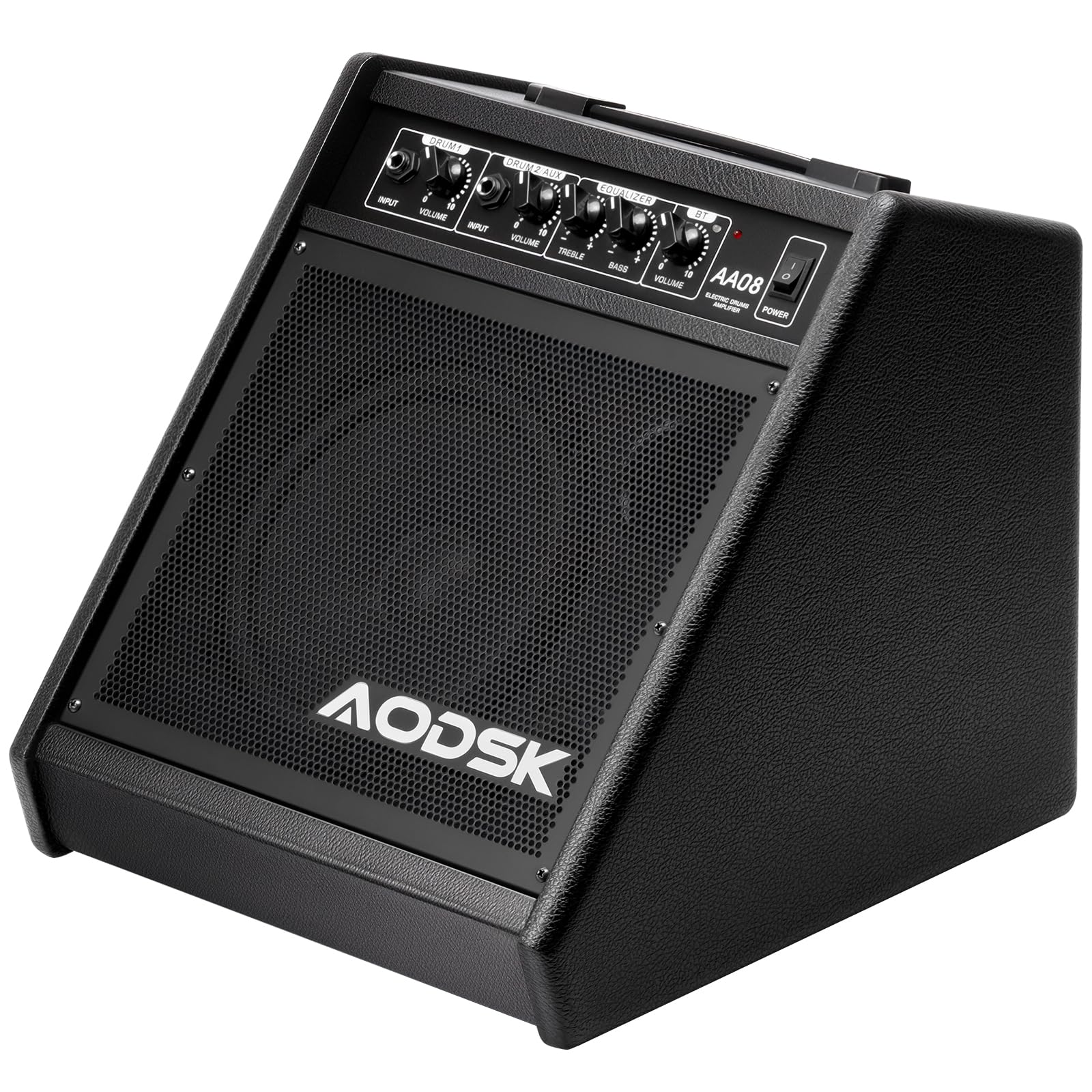 AODSK 30W Professional Electronic Drum Amplifier | Dual Speakers (8 Woofer + 2 Tweeter) | Compatible with Keyboard/Bass/Synthesi