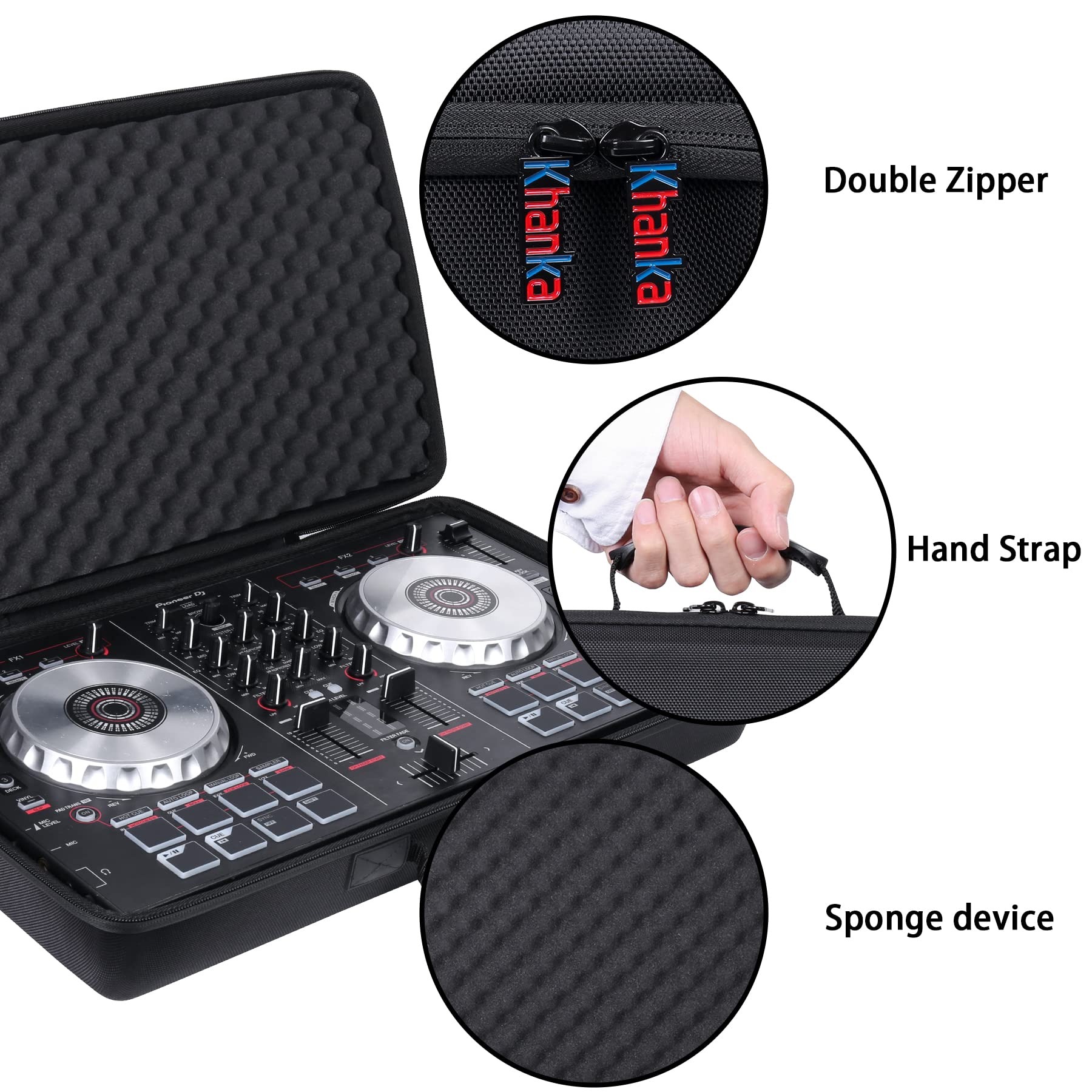 Khanka Hard Travel Case Replacement For Pioneer Pro Dj (Ddj-Flx4