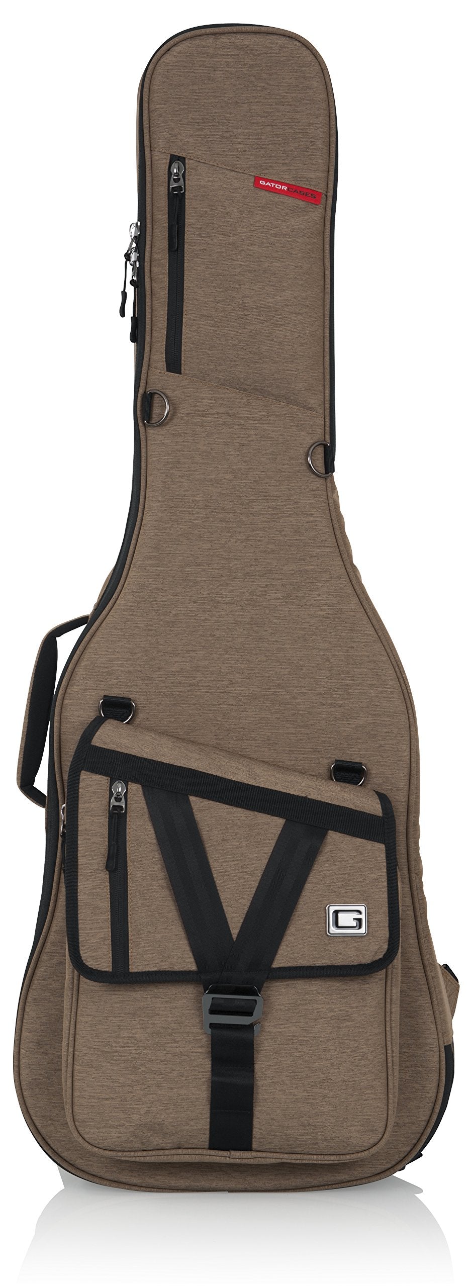 Gator Cases Transit Series Electric Guitar Gig Bag; Tan Exterior (Gt-Electric-Tan)
