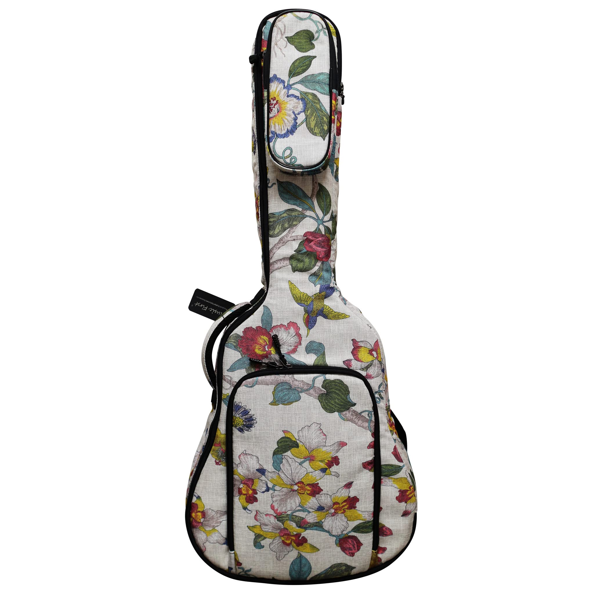 Music First 0.8'' Padded Linen American Pastoral Style Soft Guitar Case, Gig Bag, Guitar Backpack (Check Photo No.2 And Measure