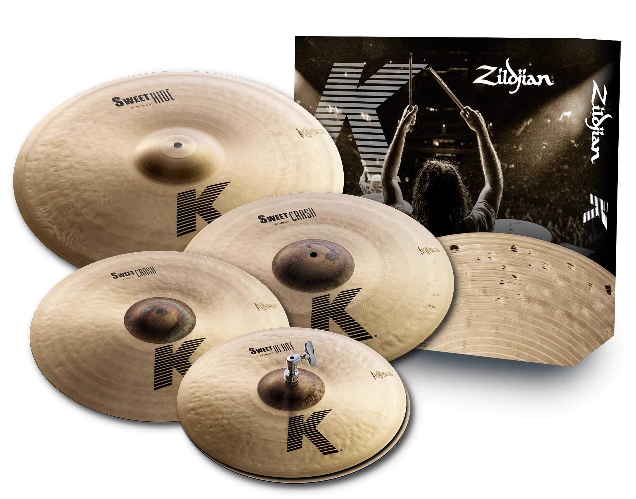 Avedis Zildjian Company K Sweet Cymbal Set - 15/17/19/21 Inch