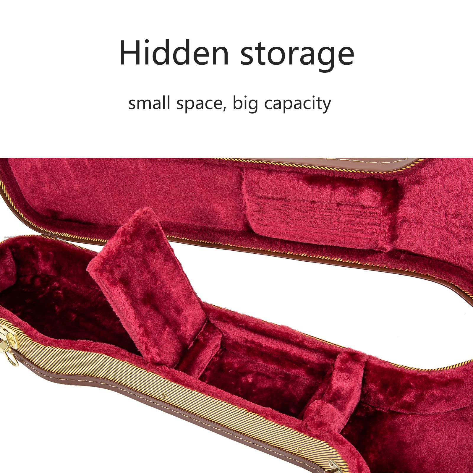 Crossrock Wood Case fits Right-Hand Precision Bass Style Guitars-Vinyl Tweed(CRW620PBTW)