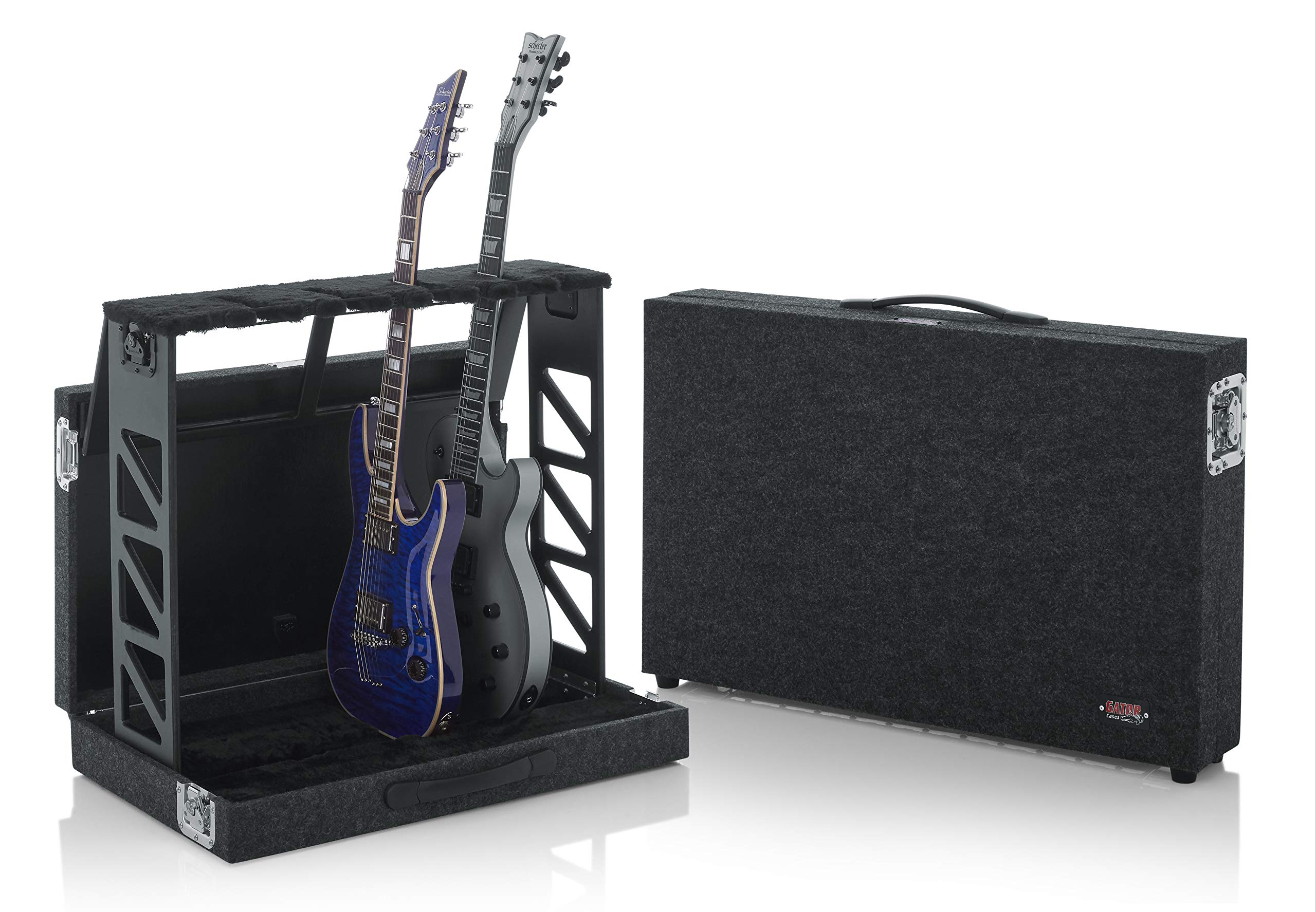 Gator Cases Rack Style Guitar Stand, Holds up to (4) Acoustic, Electric, or Bass Guitars (GTRSTD4)