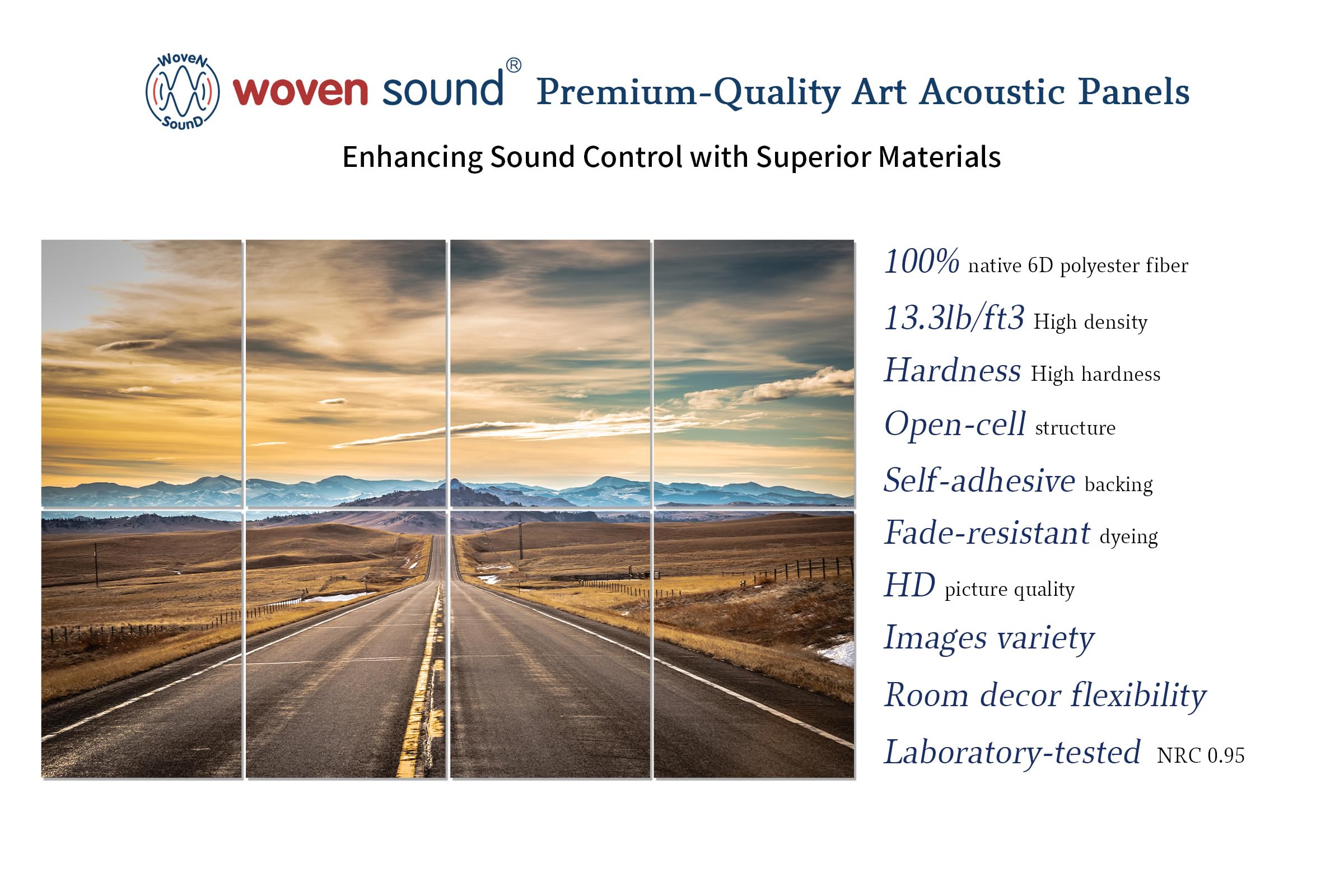 Woven Sound Art Acoustic Panels, Sound Absorbing, Wall Decoration, Suitable for Artistic Noise Reduction, Bedroom Studios & Home