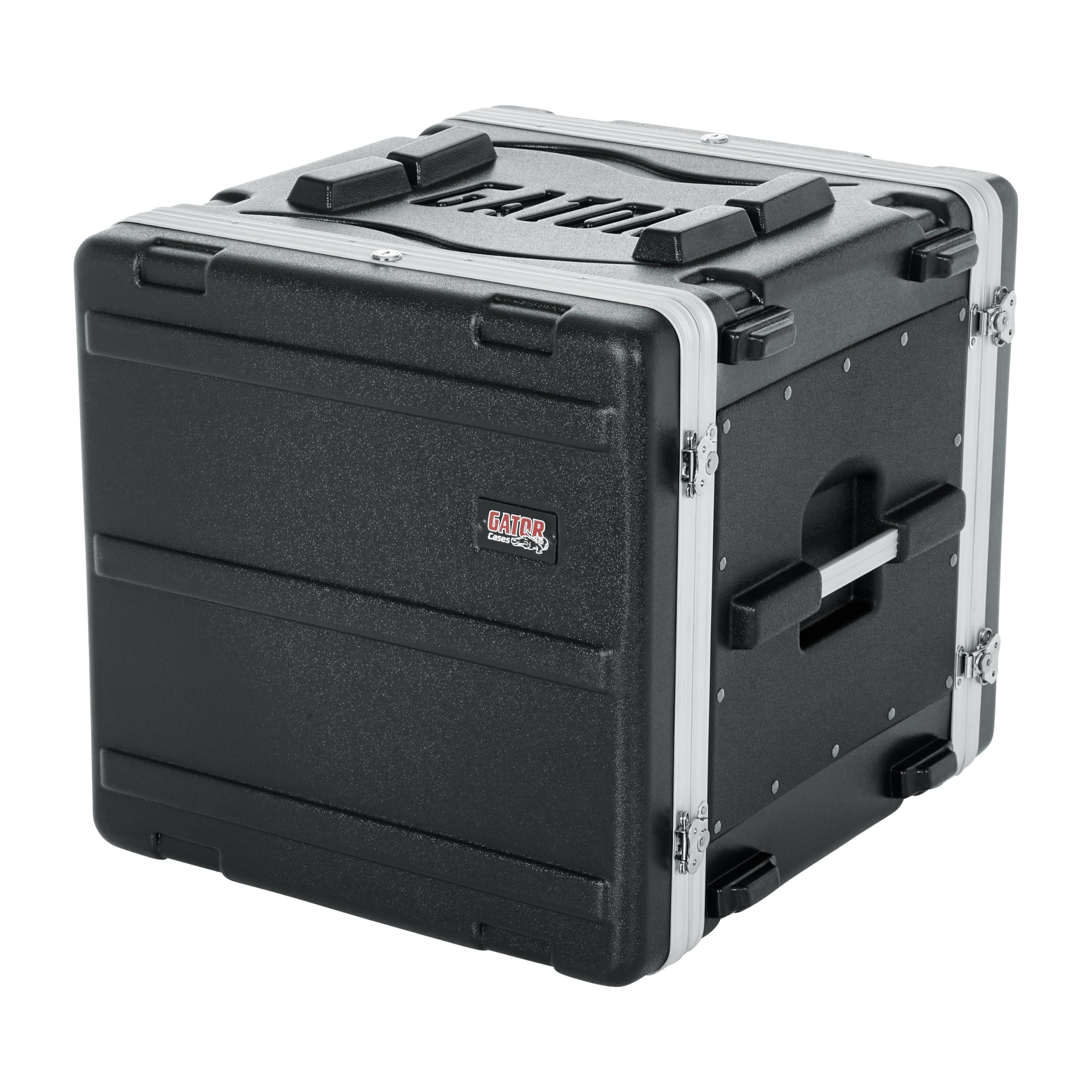 Gator Lightweight Molded 10U Rack Case with Heavy Duty Latches; Standard 19.25 depth, 10U (GR-10L)