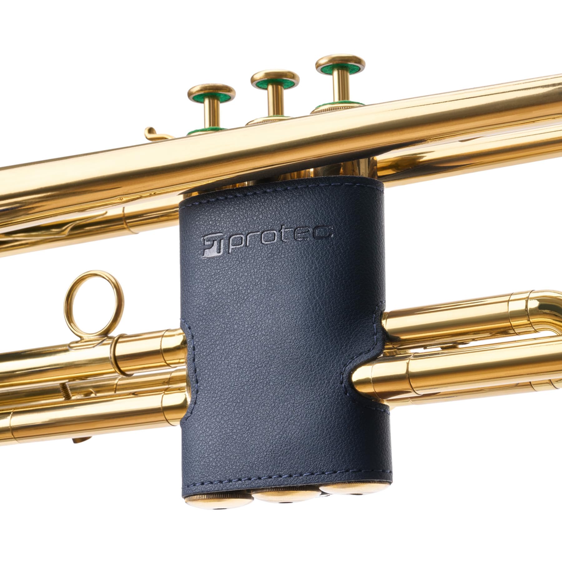 Protec Leatherette Trumpet Valve Guard, Navy Blue, Model VL226NB