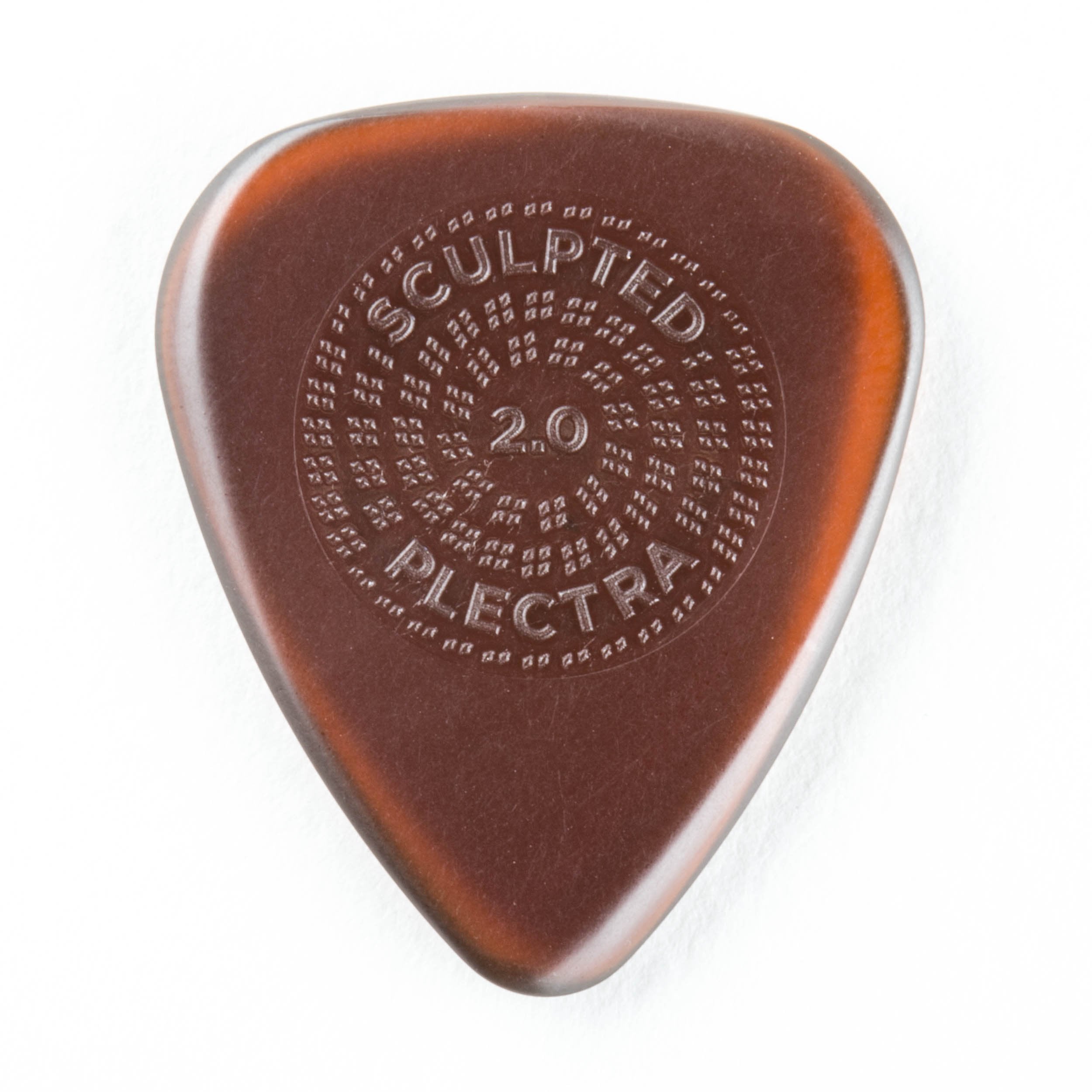 Jim Dunlop Primetone Standard 2.0mm Sculpted Plectra with Grip - 12 Pack (510R2.0)