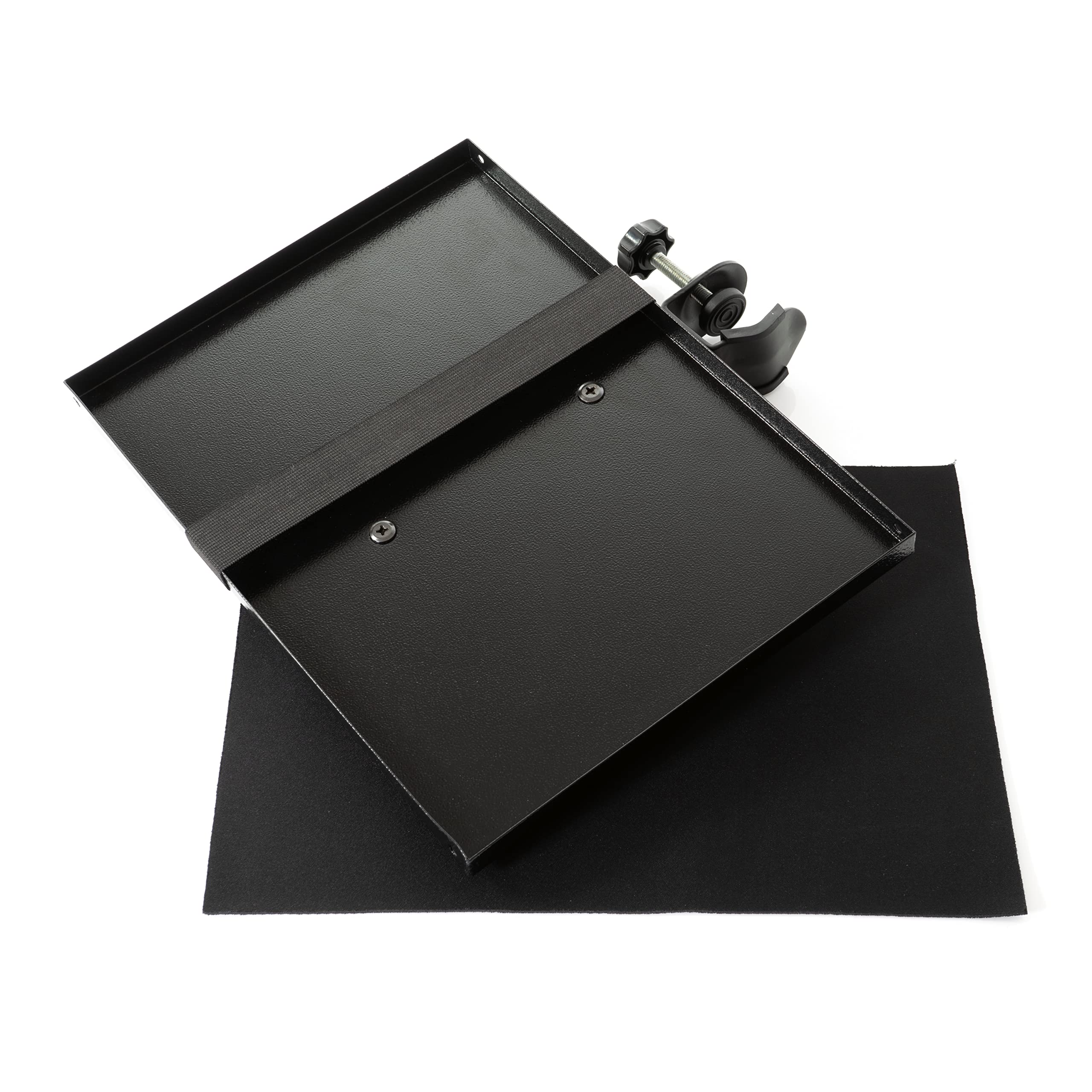 TDRSPLY Large Microphone Stand Rack Tray Mic Stand Tray Holder- For Stage/Studio/Classroom - 13 x 9'' NEW VERSION STAND NOT INCL