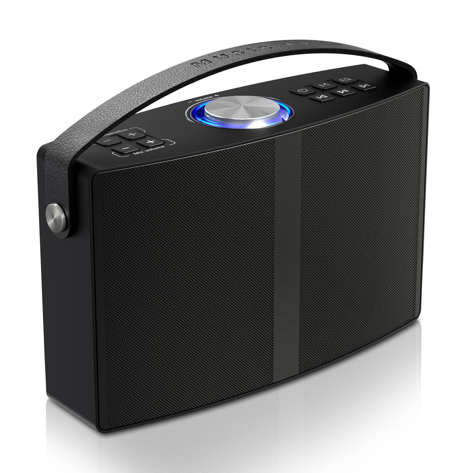 Gsou 30W Portable Bluetooth Speaker, EQ, Louder Volume, Clear Stereo Sound, Rich Bass, Aux-in, U Disk, Dual TWS Pairing, Wireles
