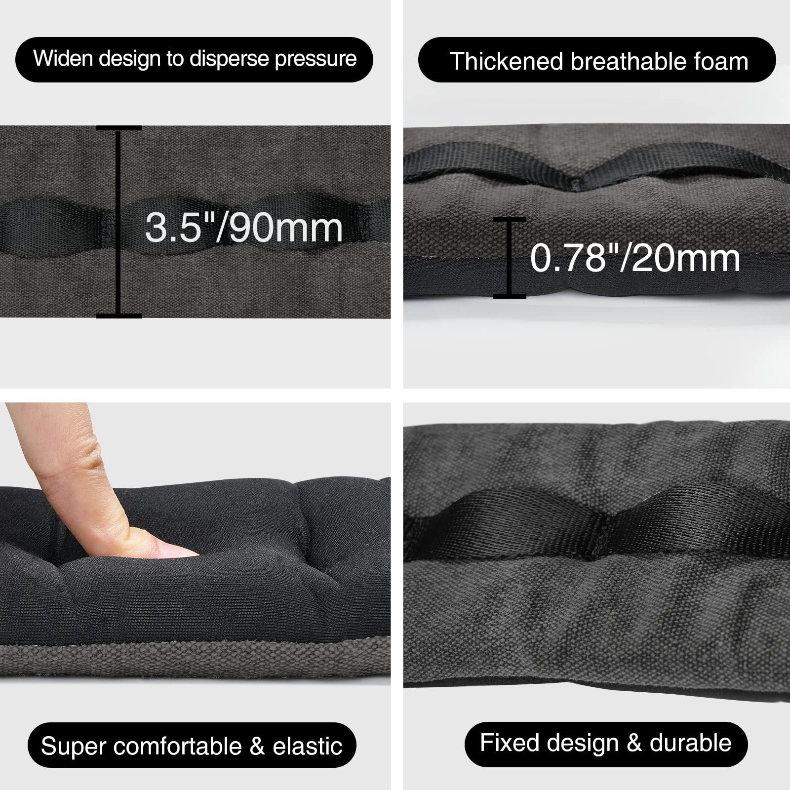 LEKATO Bass Straps for Heavy Bass & Guitars with 3.5    Wide Bass Guitar Strap Padded Thickened Foam Guitar Strap Adjustable Len