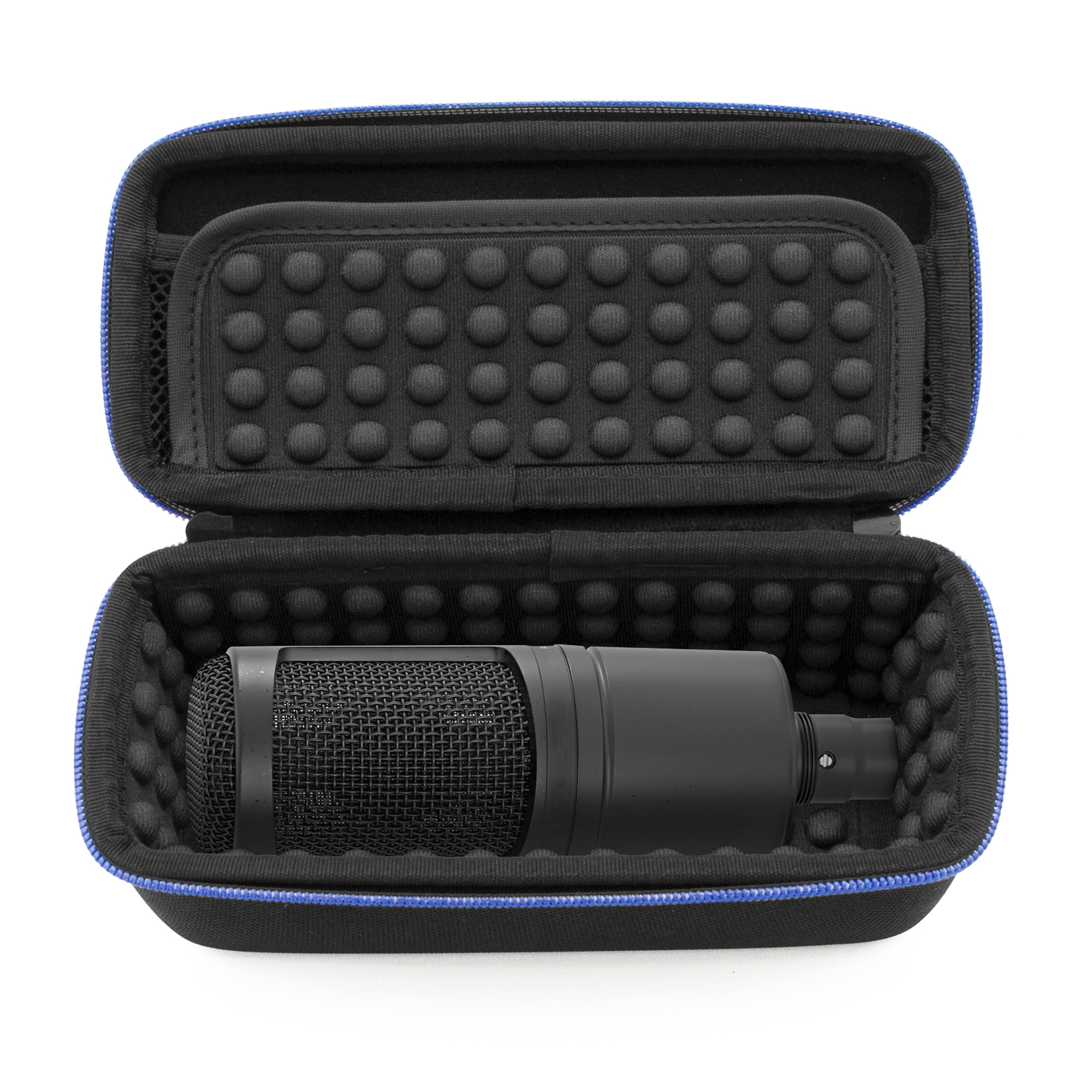 CASEMATIX Padded Microphone Case Compatible with AT2020 USB, AT2020USB Plus, AT2035, AT2050, AT4033A, AT4040, AT4050, ATR2500 US