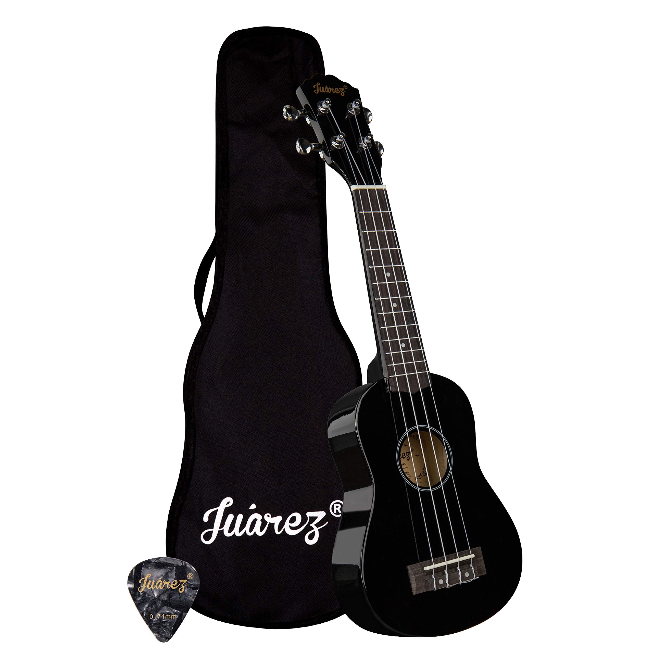 Juarez 21 Soprano Ukulele Kit, Aquila Strings (Strings Made In Italy), Linden Body, Rosewood Fingerboard & Bridge, High Gloss Fi