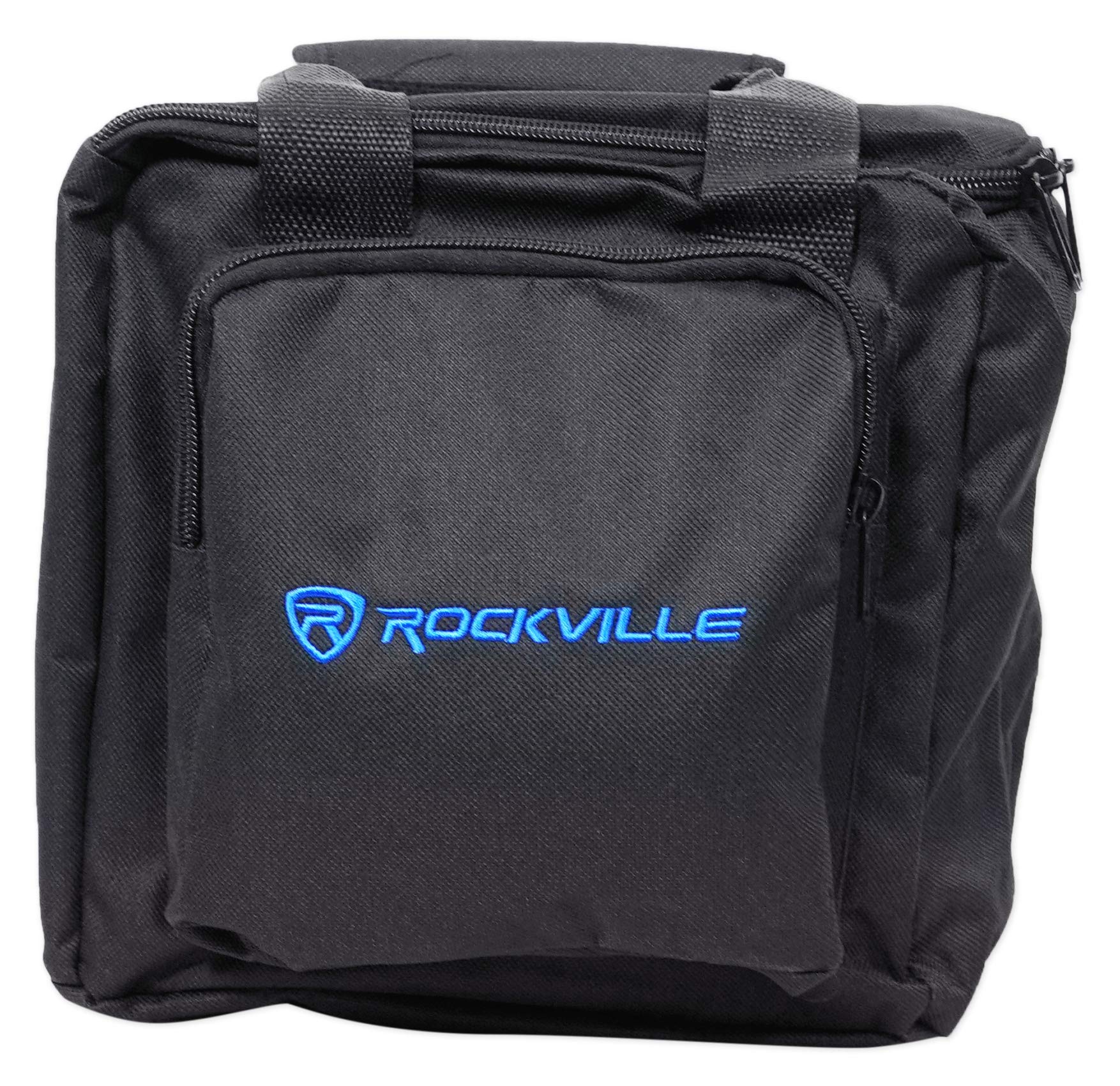 2 Rockville Battery PAR 61 White Rechargeable RGBWA+ DMX DJ Lights+Remotes+Bag
