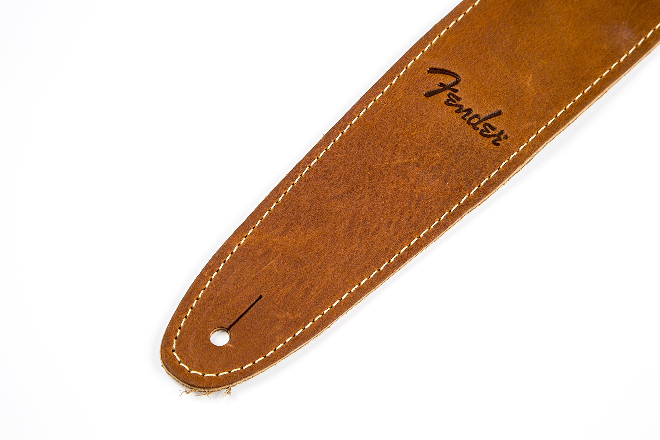 Fender Ball Glove Leather Guitar Strap, Guitar Accessories, 2.5in, Brown