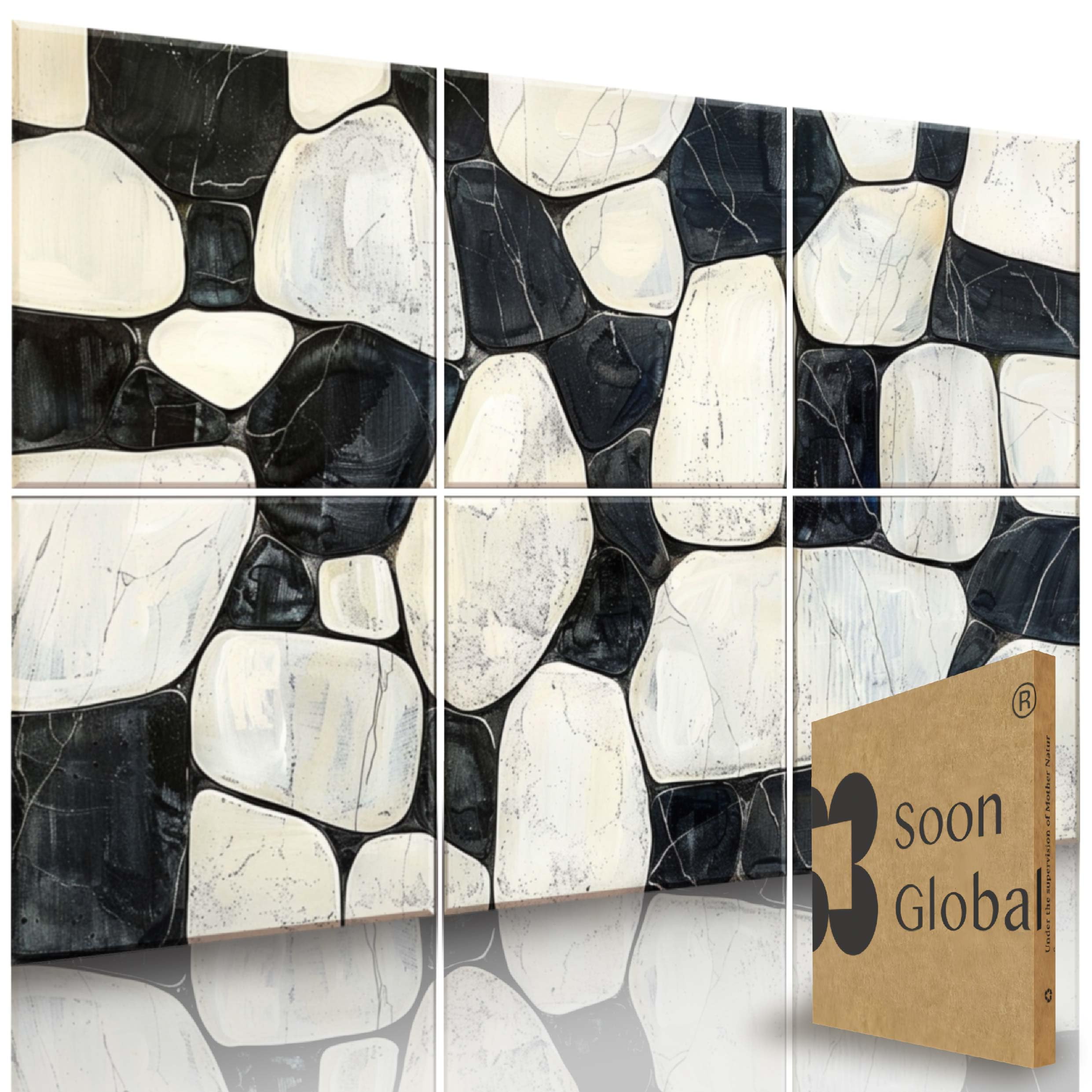 Soon Global Acoustical Wall Panels, 72 X 48 Inches Art Acoustic Panels, Decorative Acoustic Panels, Acoustic Wall Panels, Sound