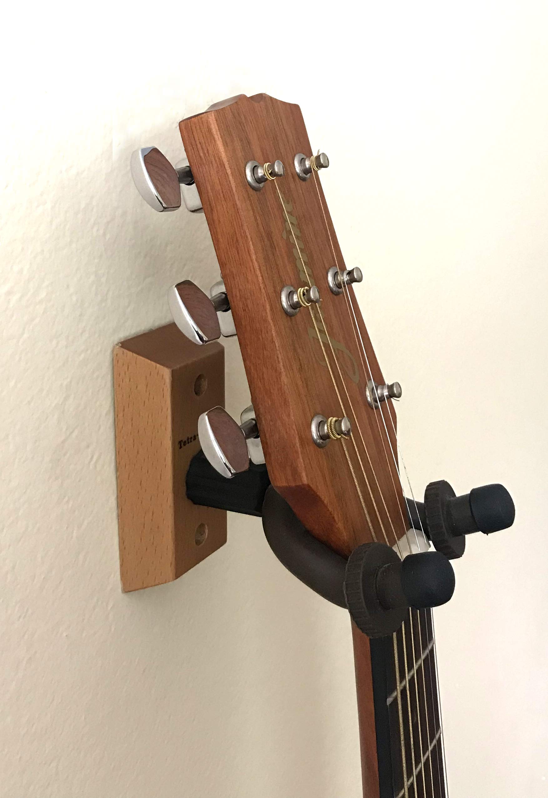 Tetra-Teknica Essentials Series EGH-01NW-2P Hardwood Home & Studio Guitar Hanger, 2 Pack