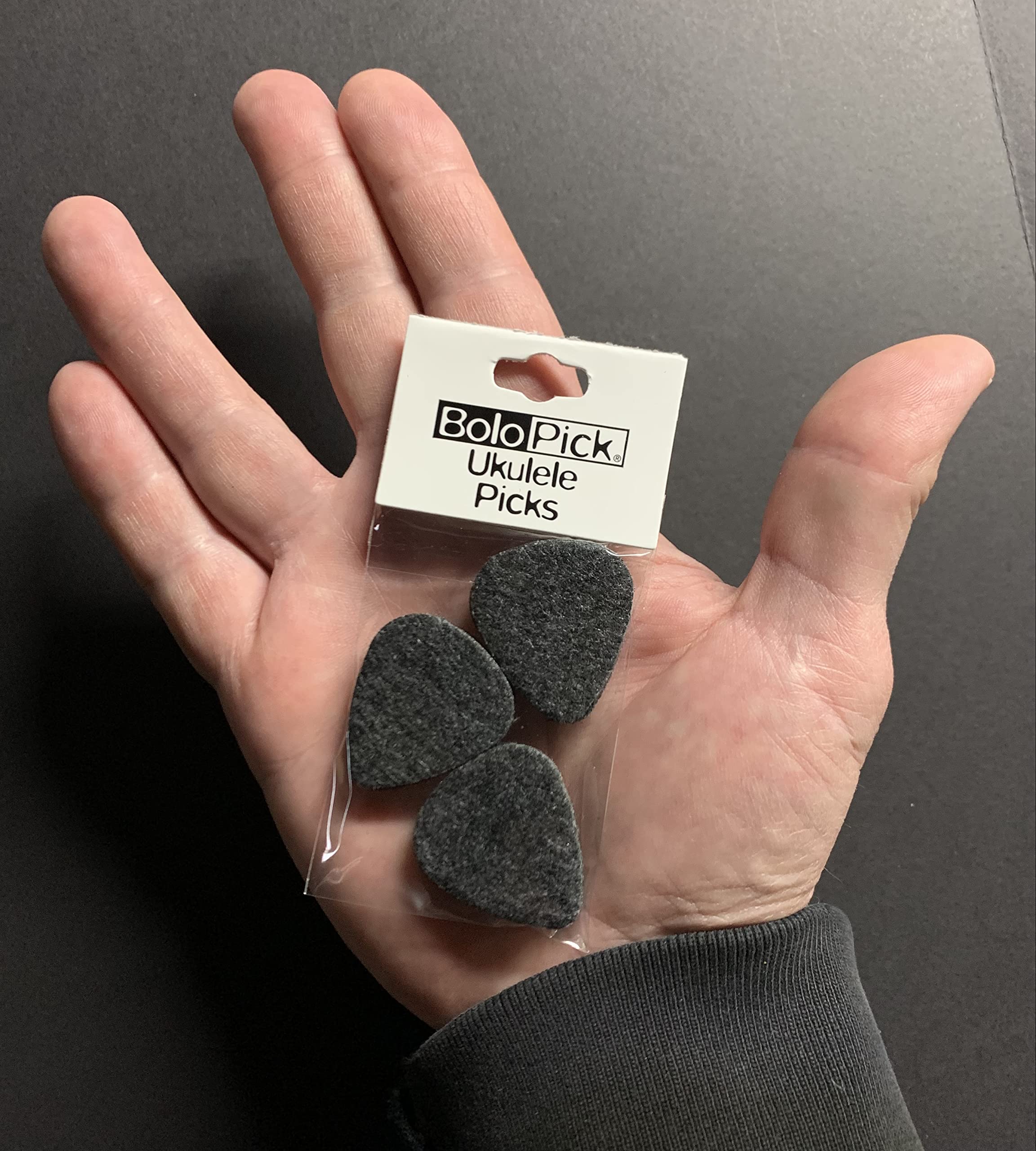 Felt Ukulele Picks, 6 Piece BoloPick Original Recipe Felt Picks for Ukulele, Guitar, Bass, Autoharp, Banjo