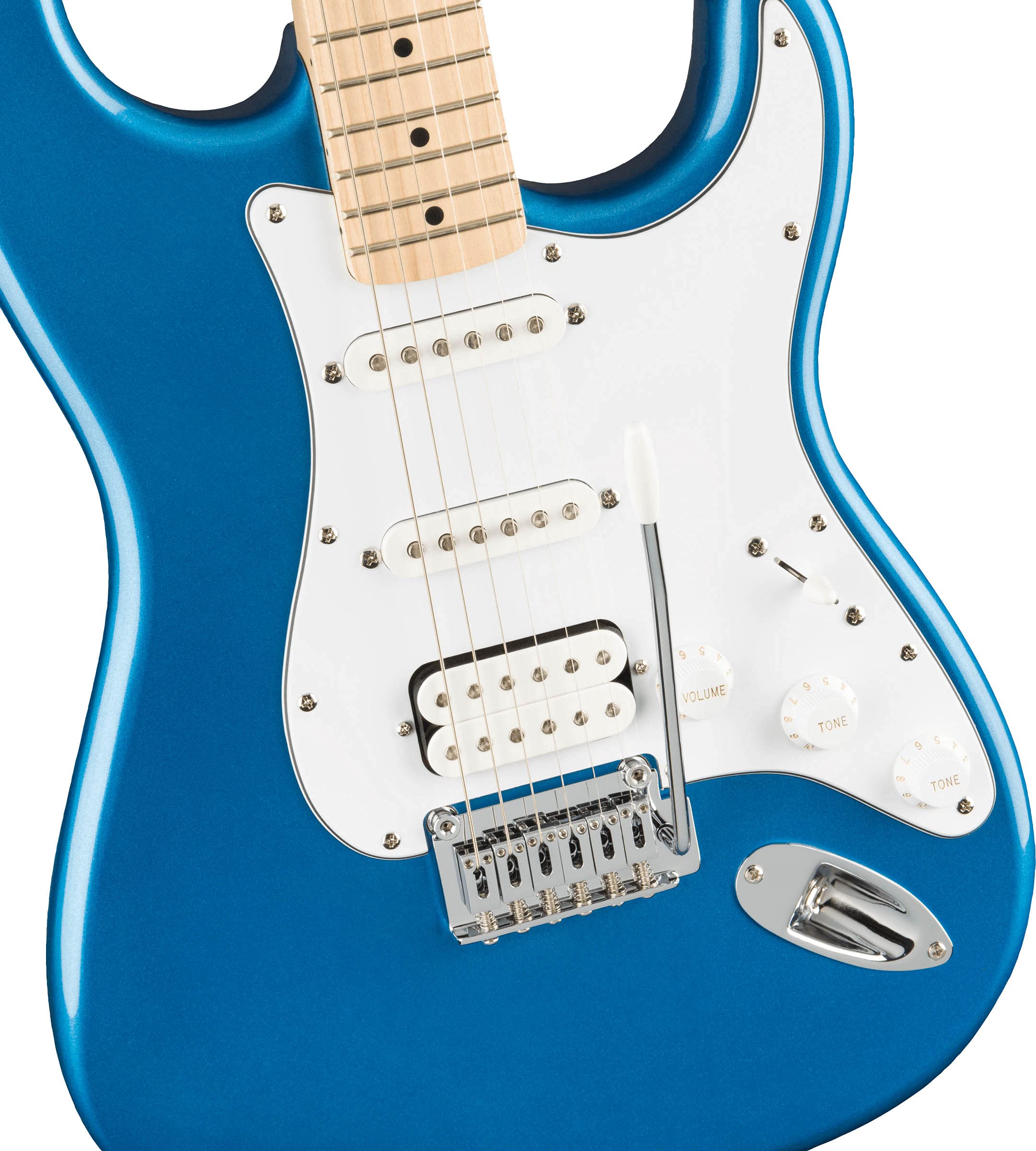 Fender Squier Affinity Stratocaster HSS - Lake Placid Blue Bundle with Frontman 10G Amplifier, Gig Bag, Tuner, Instrument Cable,