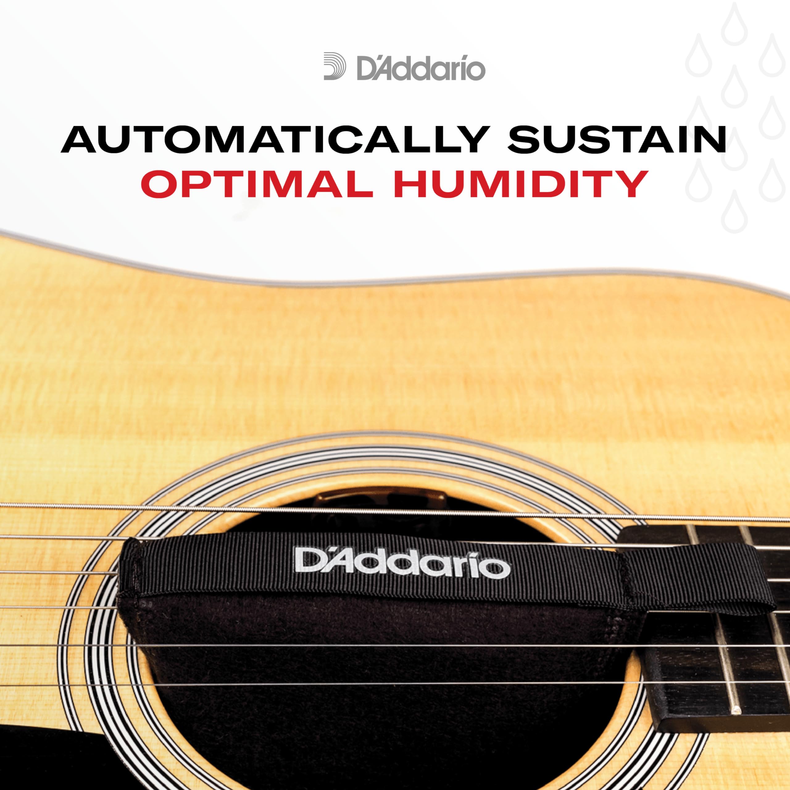 D'Addario Accessories Guitar Humidifier System - Humidipak Maintain Kit - Automatic Humidity Control System - Maintenance-Free,