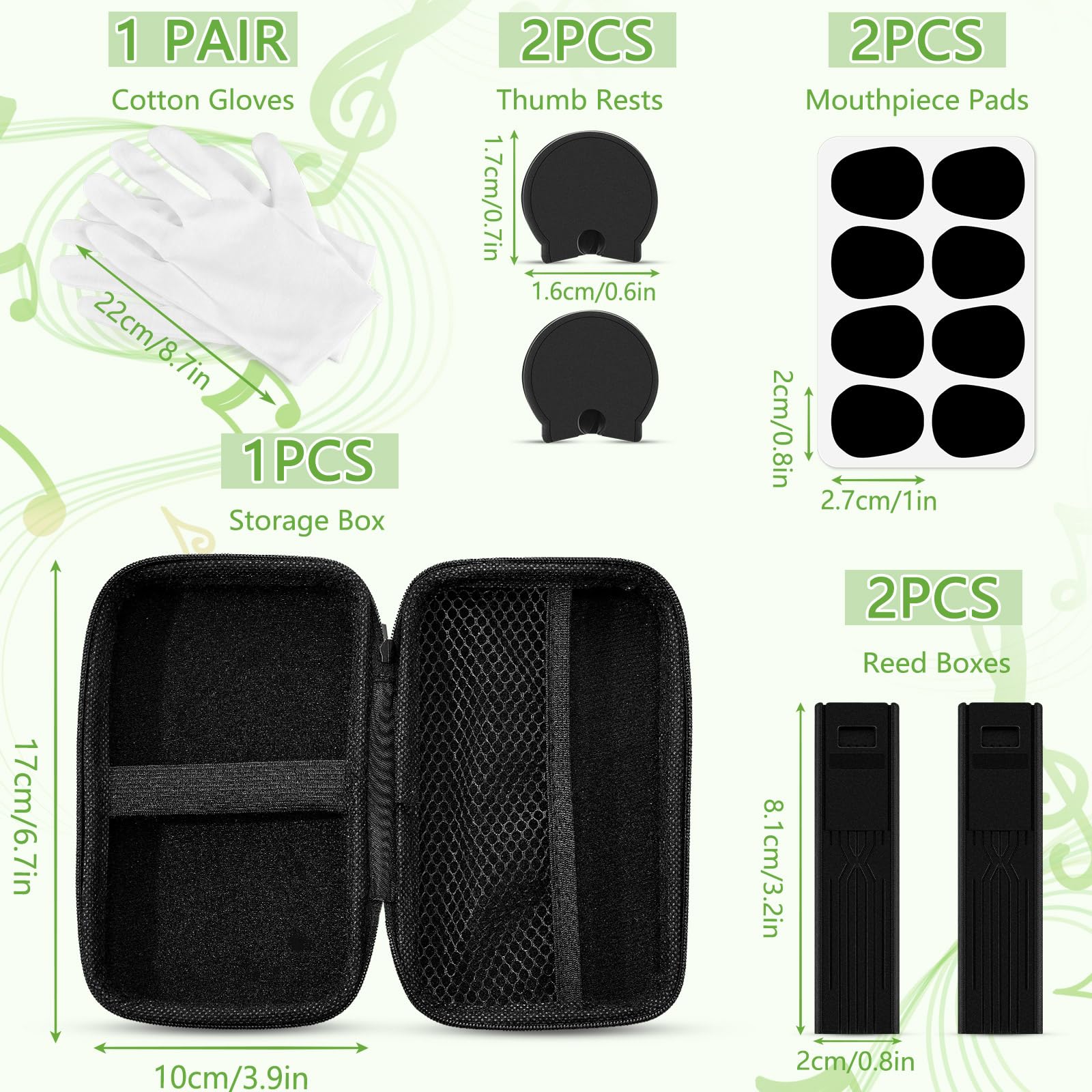 Boao 23 Pcs Clarinet Cleaning Kit Clarinet Accessories All in One Clarinet Cleaner Kit with Maintenance Kit Clarinet Swab Clarin