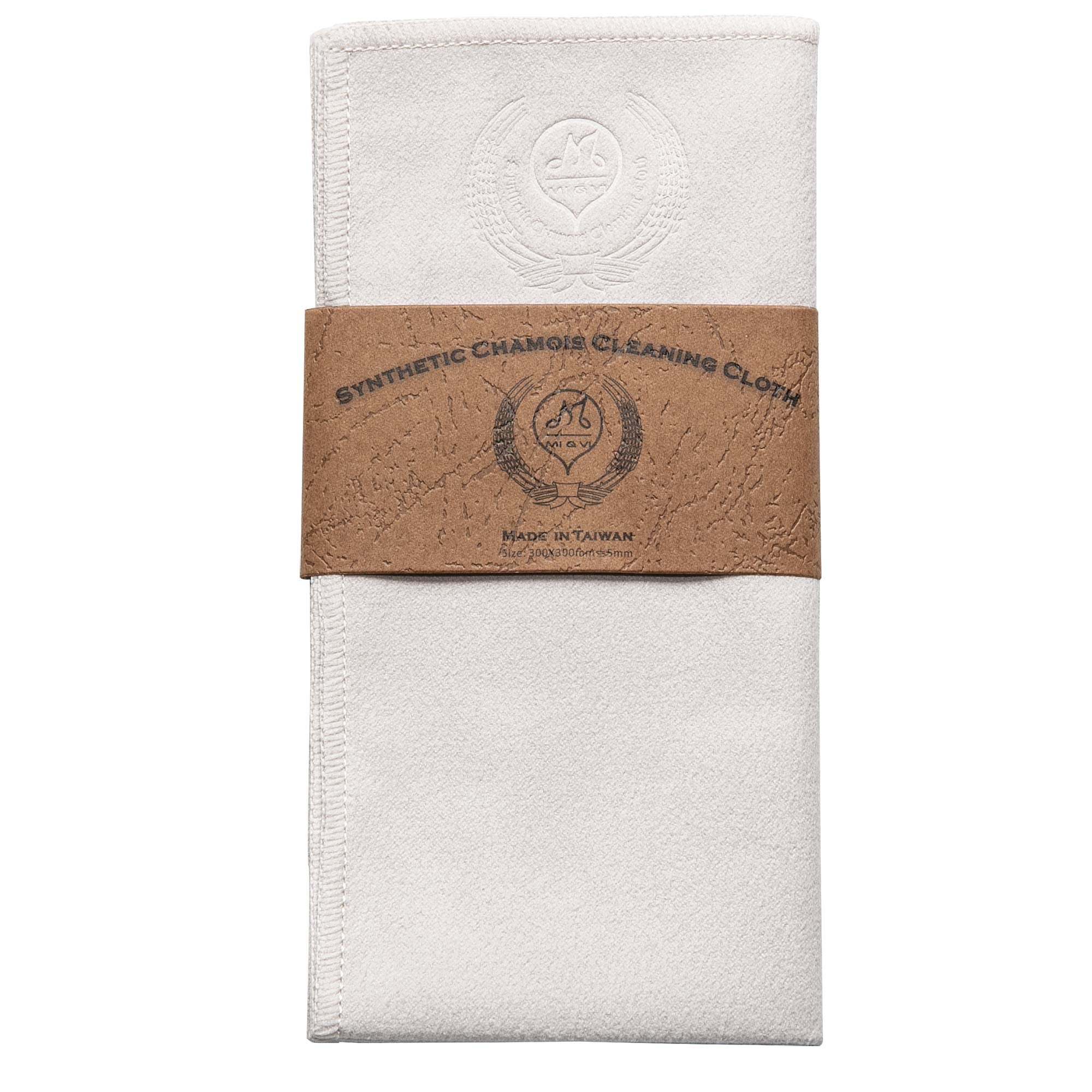 MI&VI Synthetic Chamois Microfiber Instrument Cleaning & Polishing Cloth for Violin, Viola, Cello, Bass, Guitar 12x12in(Pack of