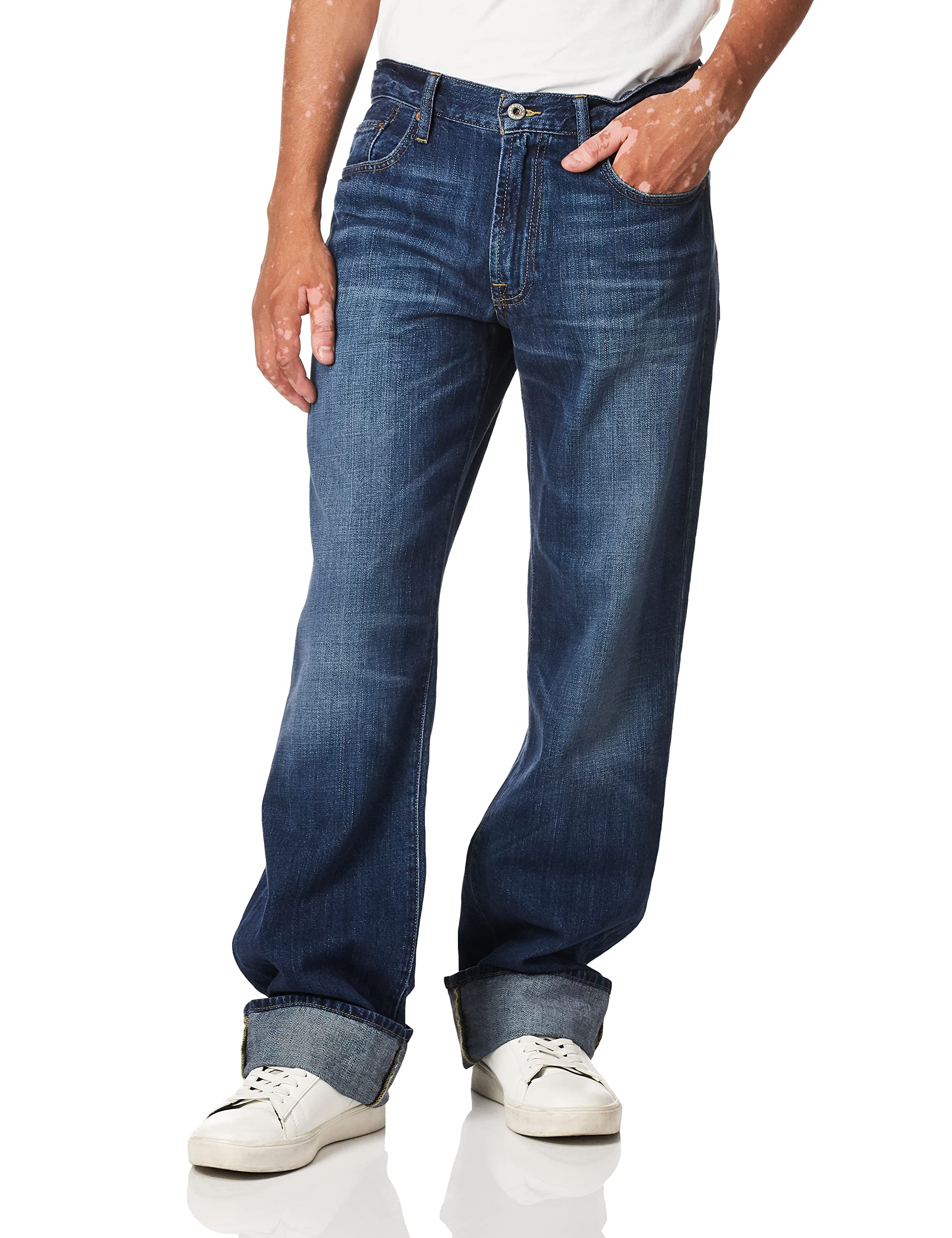 Lucky Brand Mens 181 Relaxed Straight Jean, Lakewood, 38W X 30L