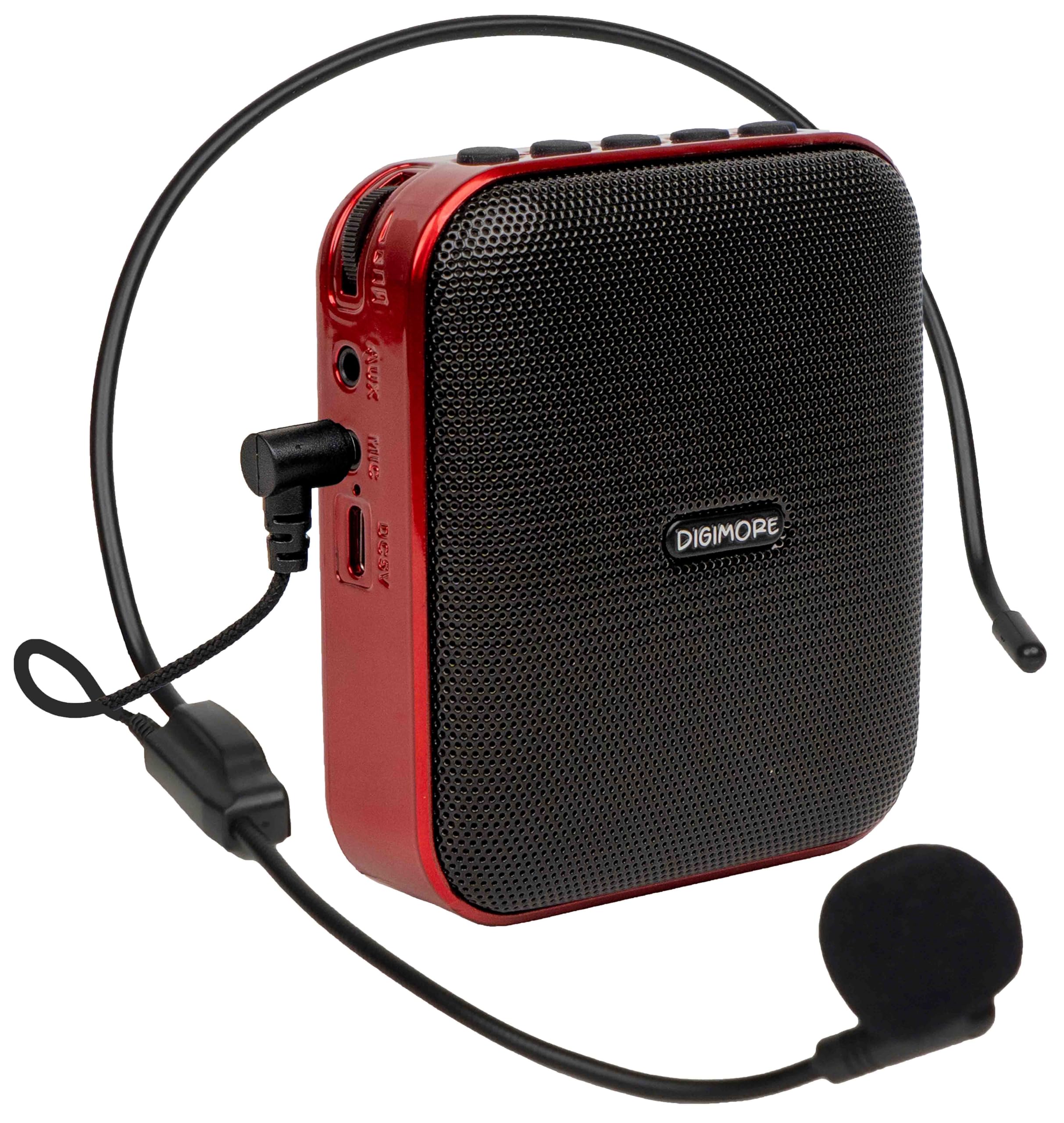 DIGIMORE D-1210 Bluetooth Voice Amplifier for Teachers | 10H Battery Life |10W Speaker with Headset Microphone for Tour Guides,Y