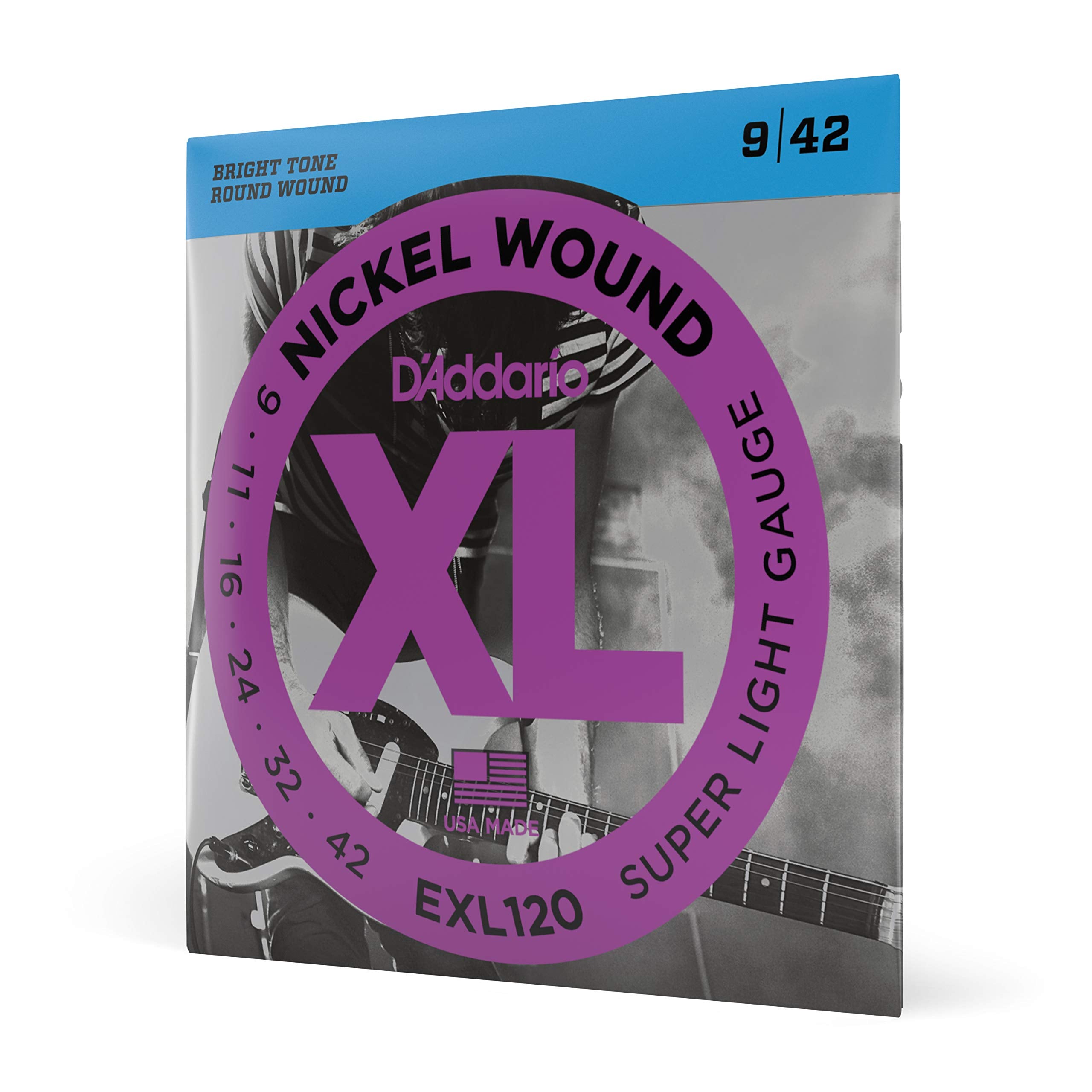 Daddario Guitar Strings - Xl Nickel Electric Guitar Strings - Exl120 - Perfect Intonation, Consistent Feel, Reliable Durability