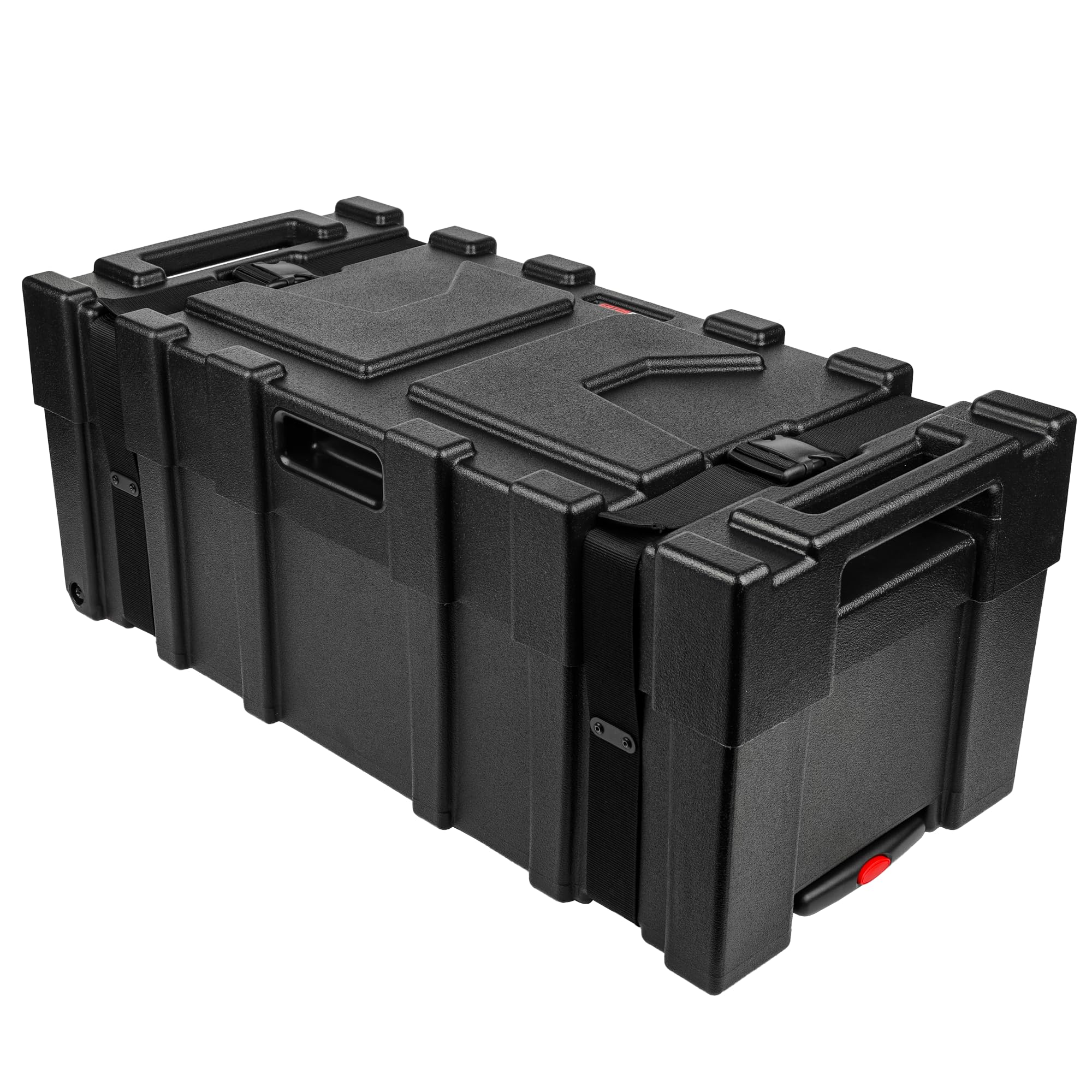 Gator Cases Grooves Series Lightweight Roto-Molded Drum Hardware Case with Retractable Pull Handle and Inline Wheels, 33 x 15 (G
