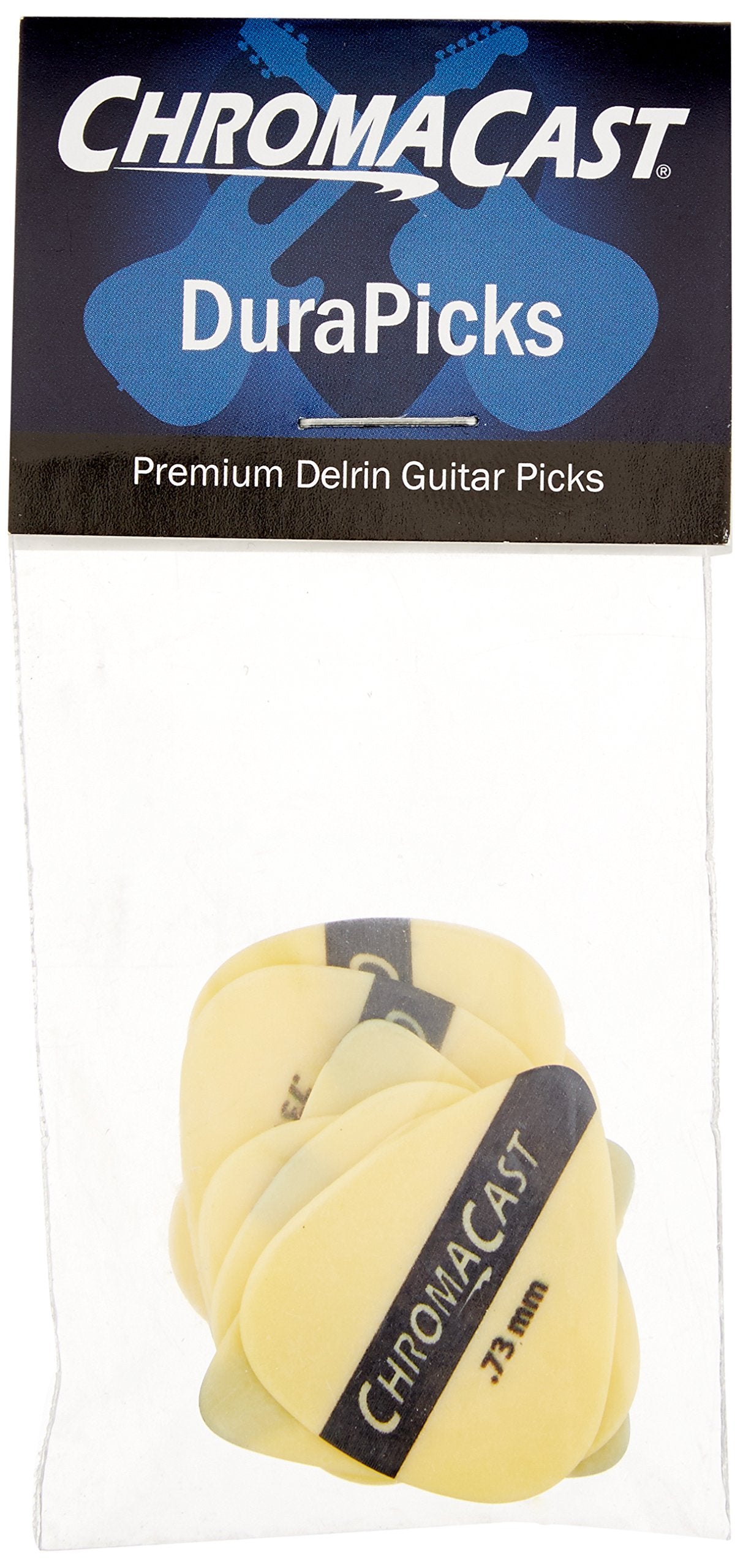 Chromacast Cc-Dp-Y-10Pk Dura Picks - 10 Pick Pack - Yellow