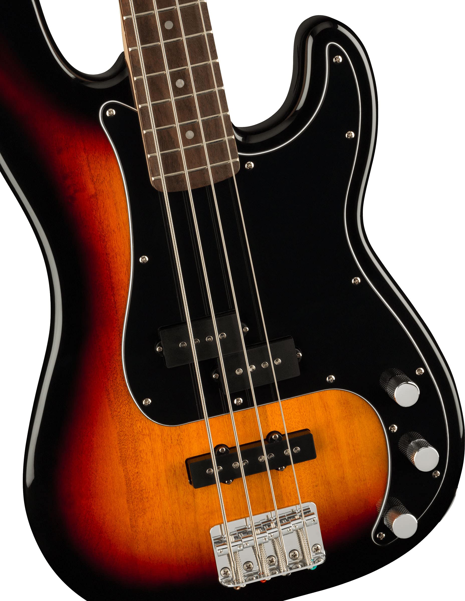 Fender Squier Affinity Precision Bass PJ - 3-Color Sunburst Bundle with Rumble 15 Amplifier, Instrument Cable, Gig Bag, Tuner, S