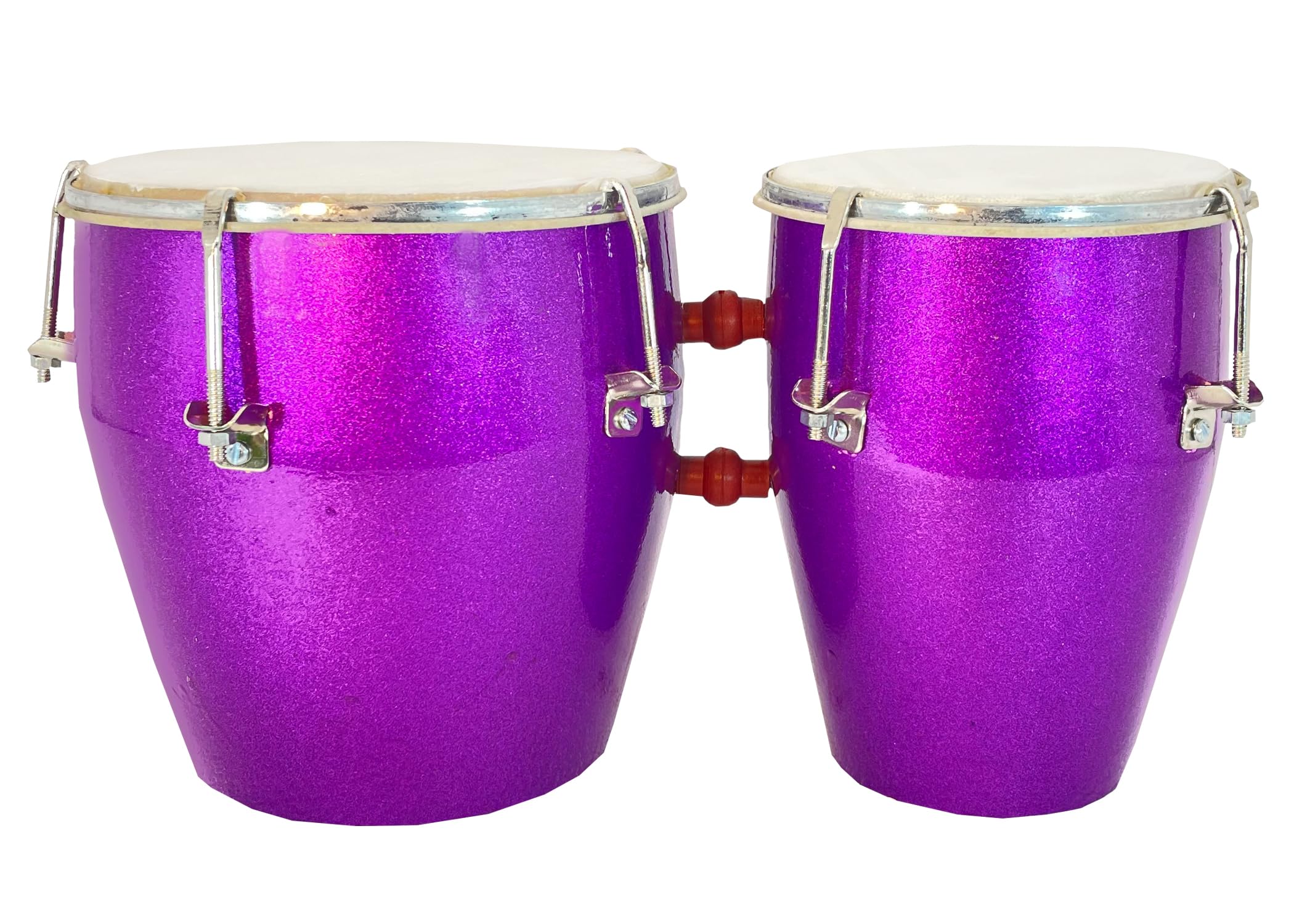 Gt Manufacturers Bongo| Metallic Colour Finesh Bongo Drum|Musical Instrument(Purple)