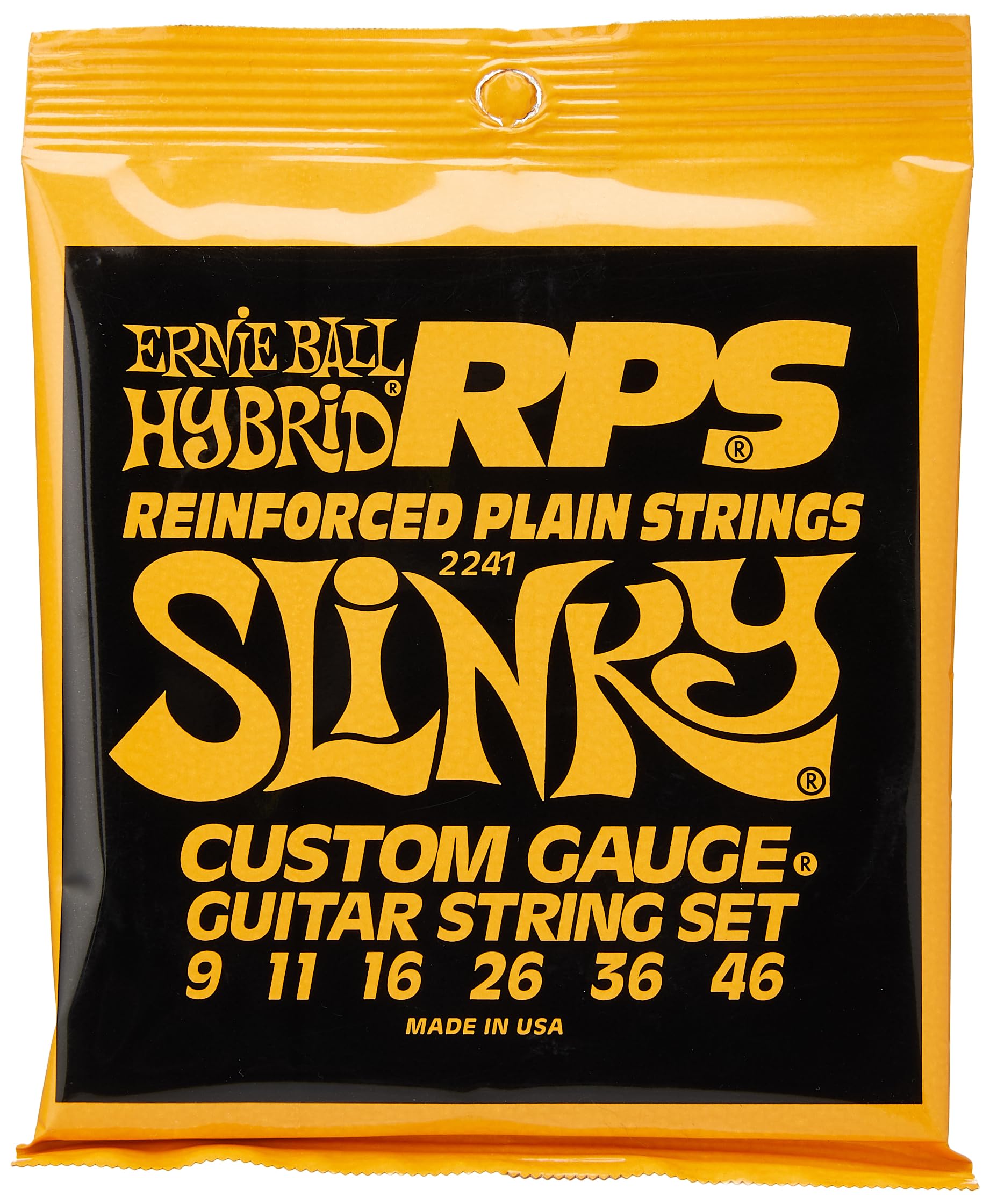 Ernie Ball Hybrid Slinky RPS Nickel Wound Electric Guitar Strings - 9-46 Gauge
