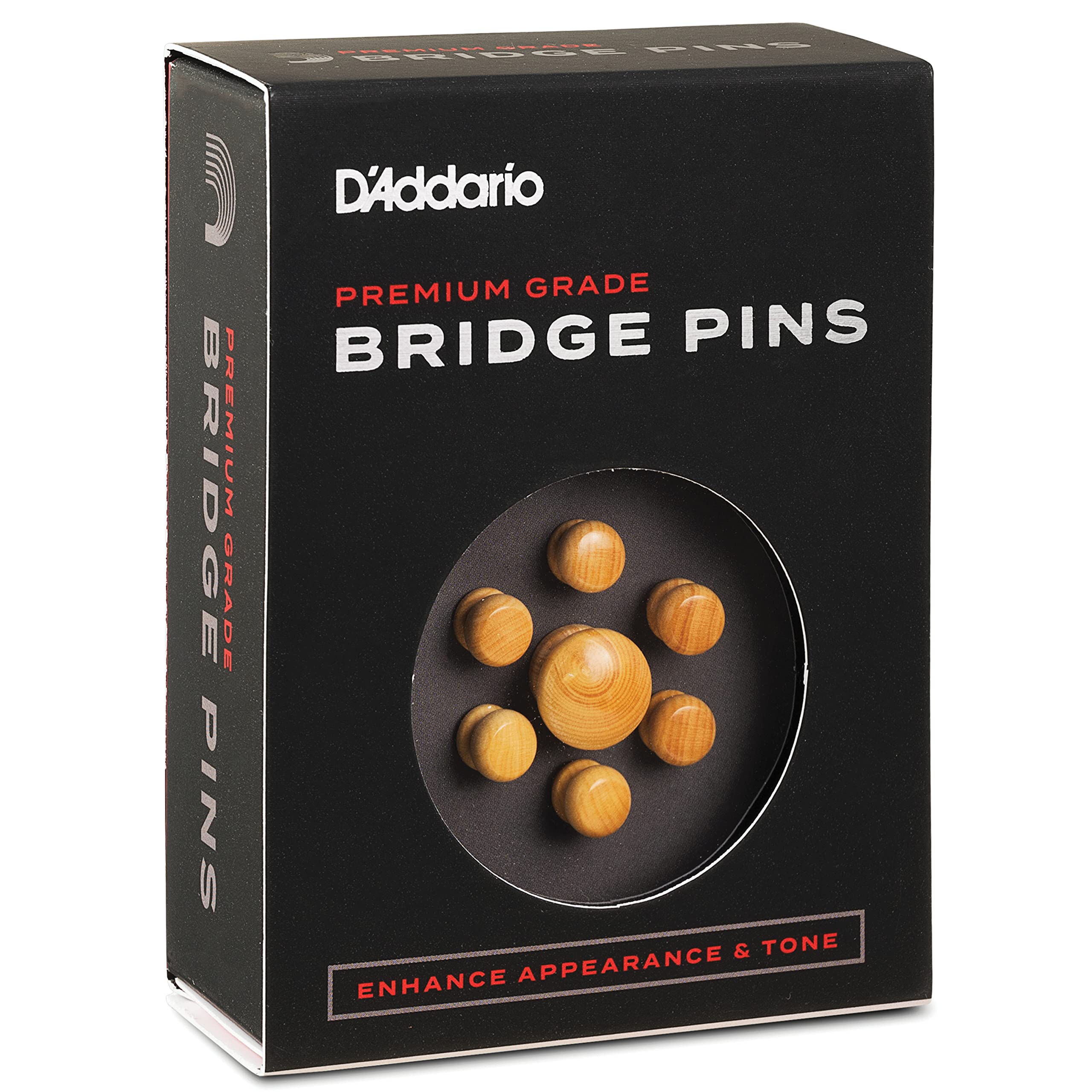 D'Addario Boxwood Bridge Pins with End Pin Set