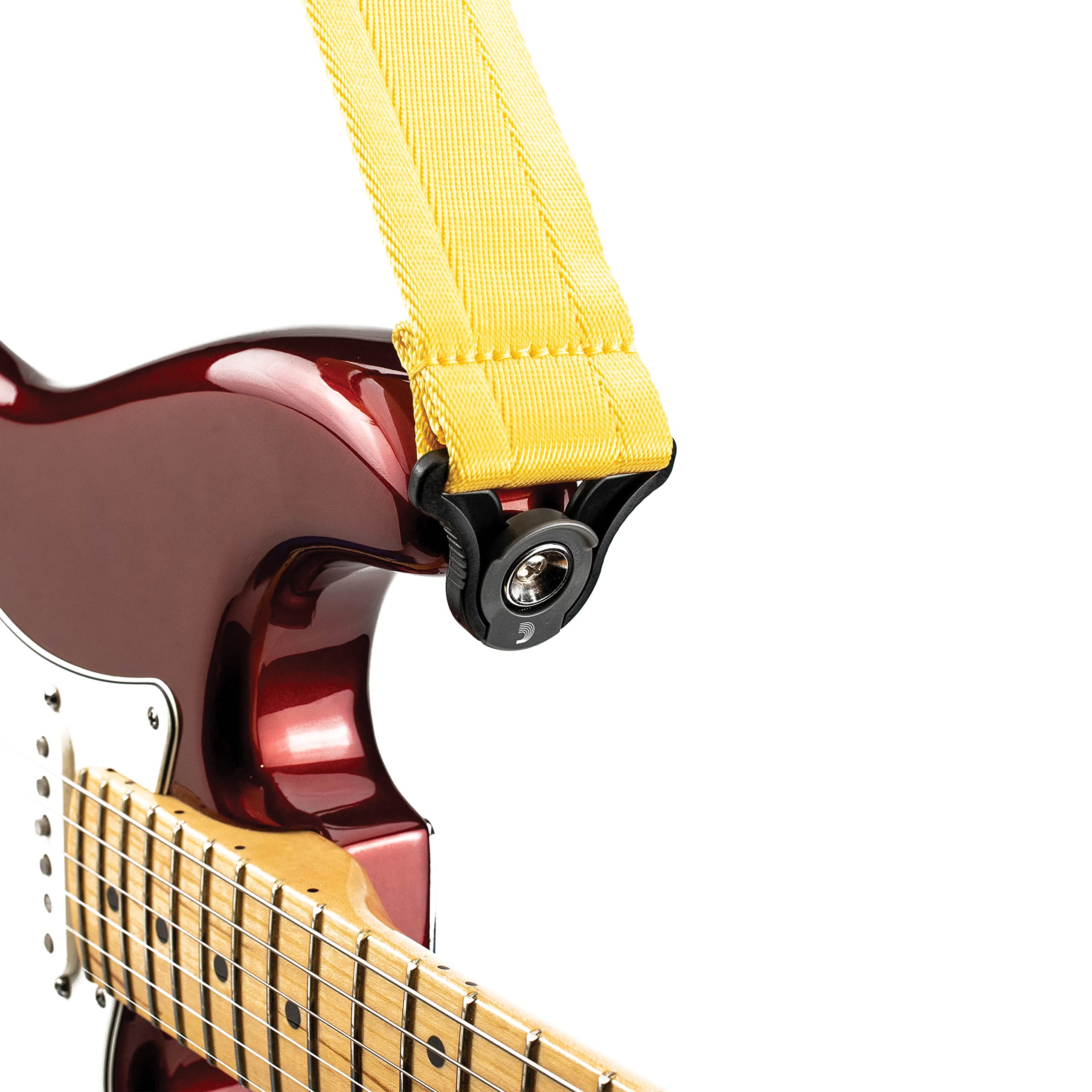 D'Addario Auto Lock Guitar Strap - Mellow Yellow