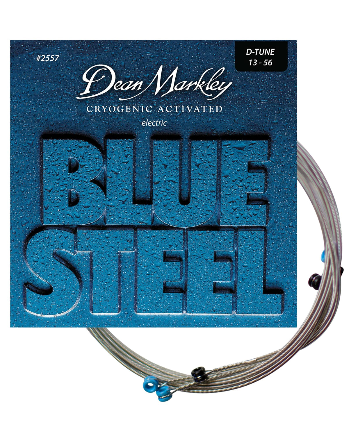 Dean Markley 2557 Blue Steel Electric Guitar Strings. 6 Piece Electric Guitar String Set. Cryogenically Treated For Longer Life,