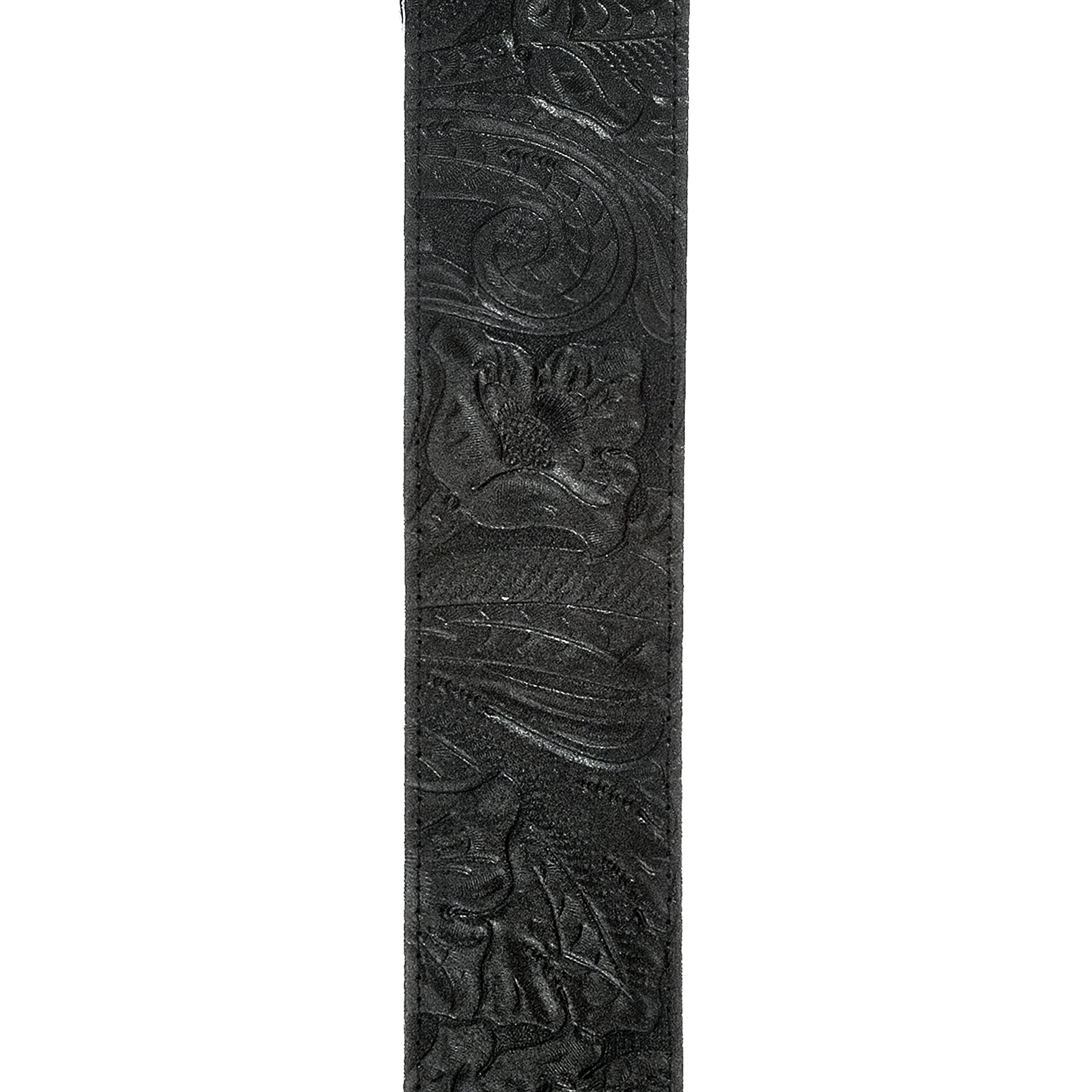 D'Addario 2.5 Lth Embossed Bk (25LE00)