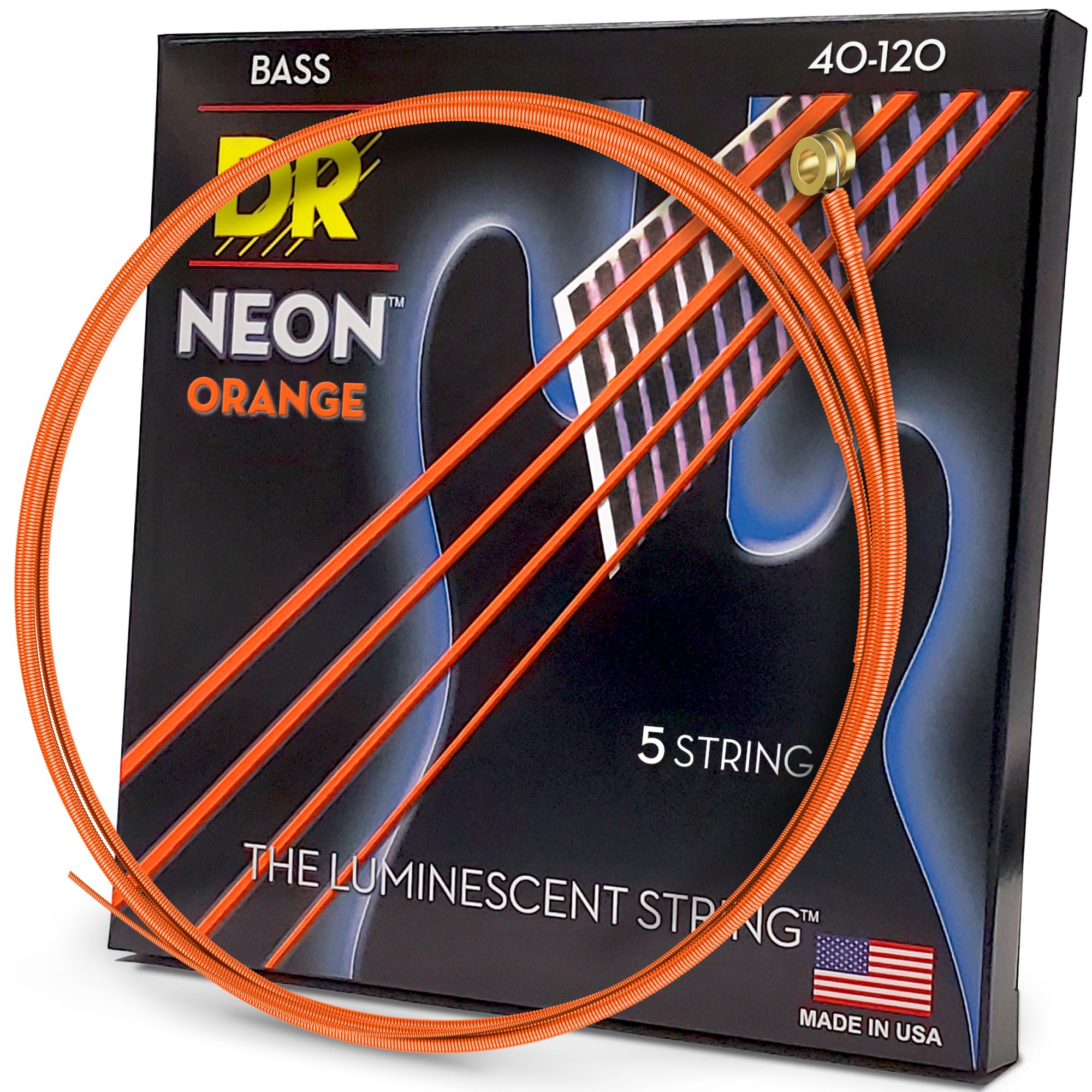 Dr Strings Nob5-40 Nickel Coated Bass Guitar Strings, Light