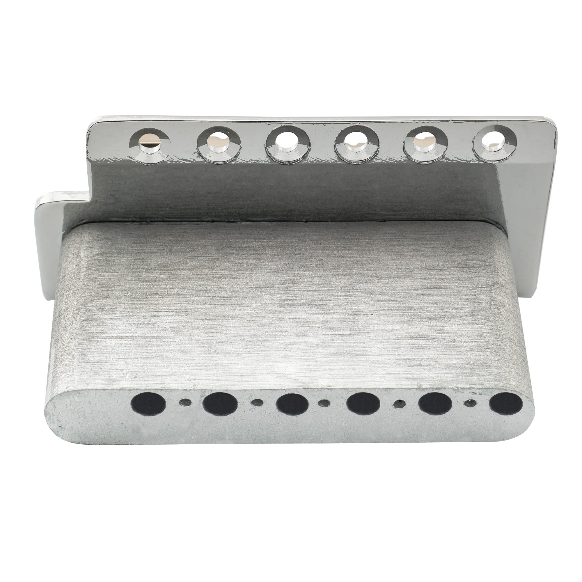 Wilkinson WOV04 54mm (2-1/8 inch) Tremolo Bridge 6-Screw for Squier/Mexico Fender/MIJ Strat Electric Guitar, Chrome