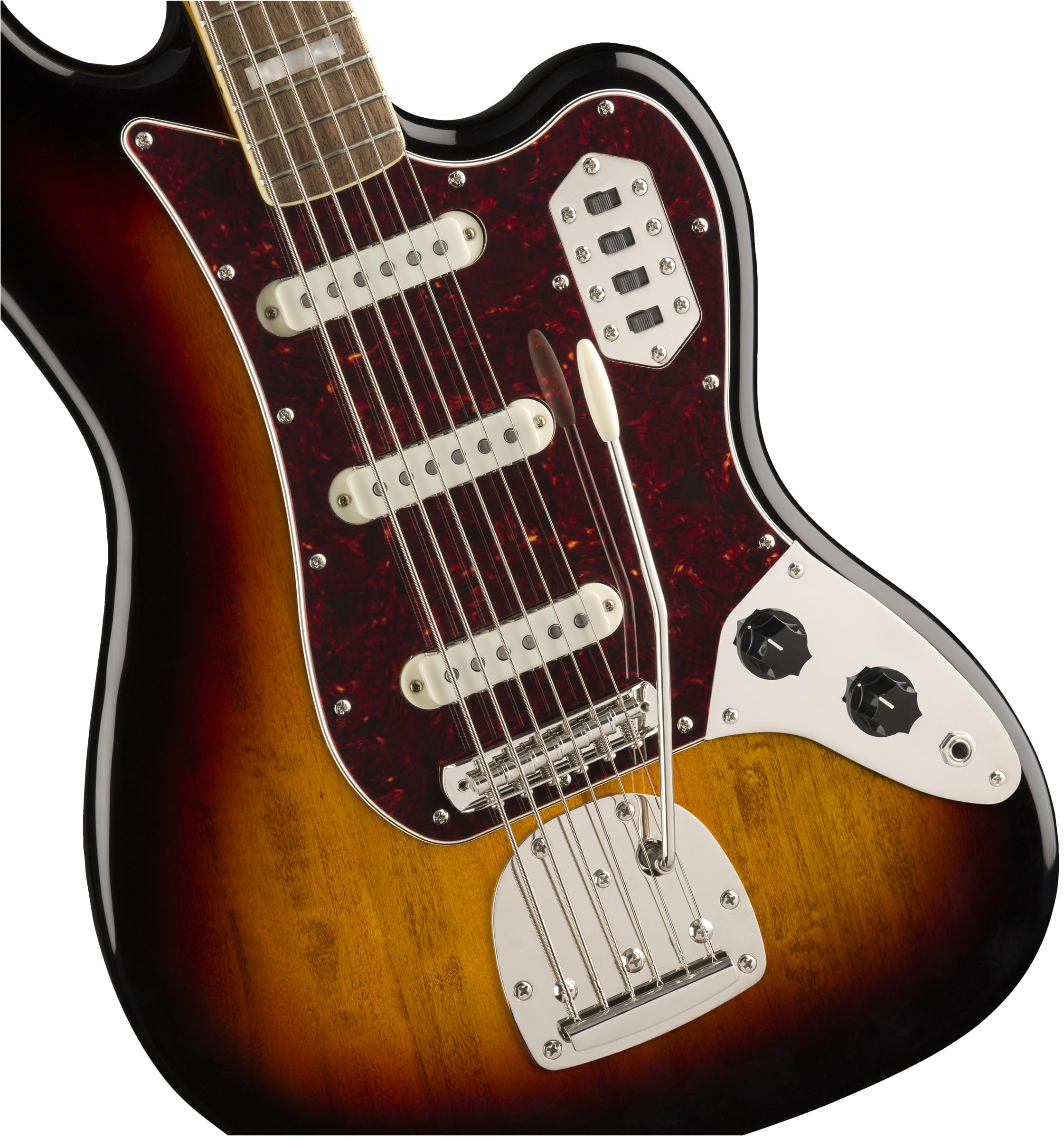 Fender Squier 6-String Bass Guitar Classic Vibe Bass VI, with 2-Year Warranty, 3-Color Sunburst, Right-Handed, with Pickup Switc