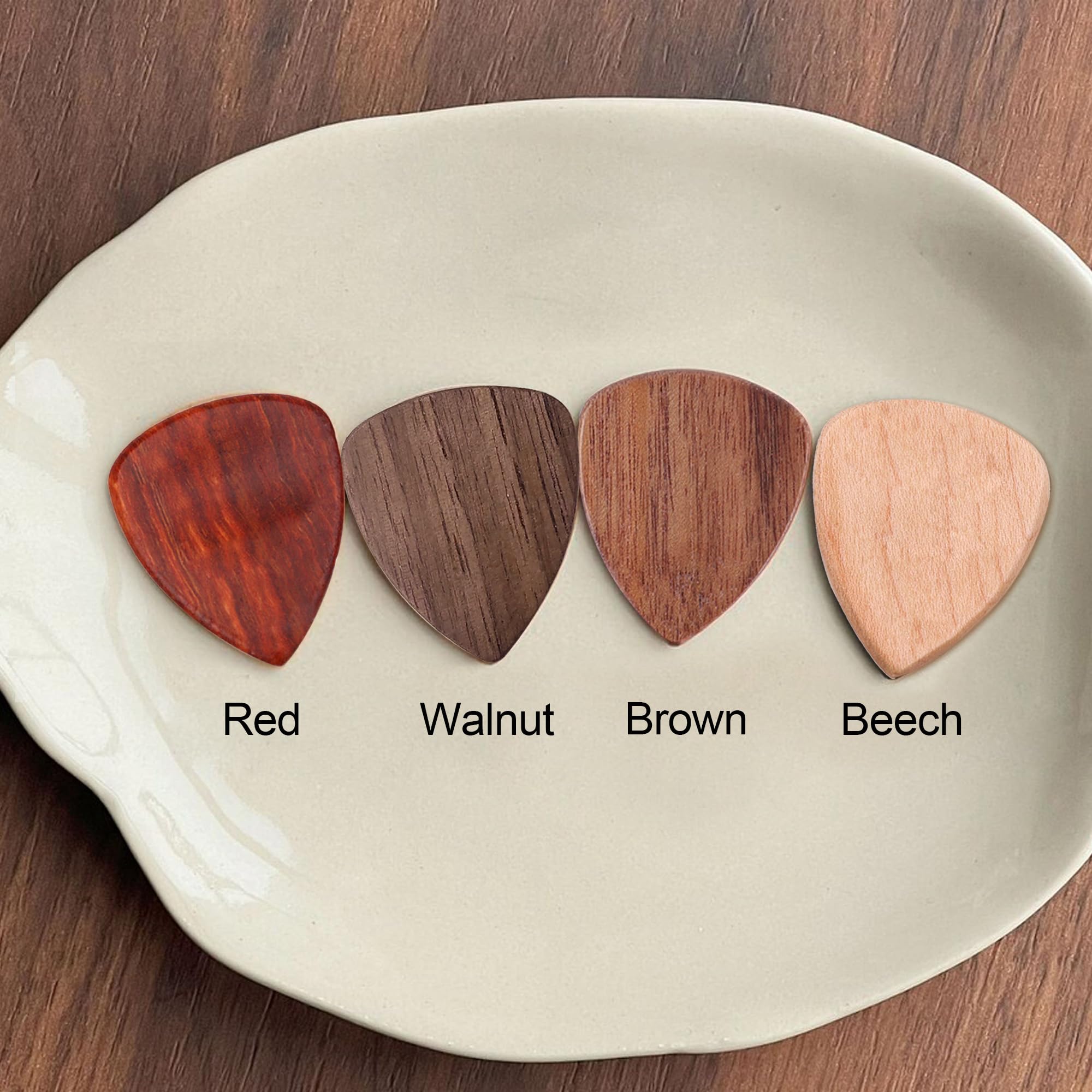 Personalized Guitar Picks Engraved Wooden Guitar Pick Personalized Gifts for Men Him Kids Her Daughter Guitar Plectrums for Birt
