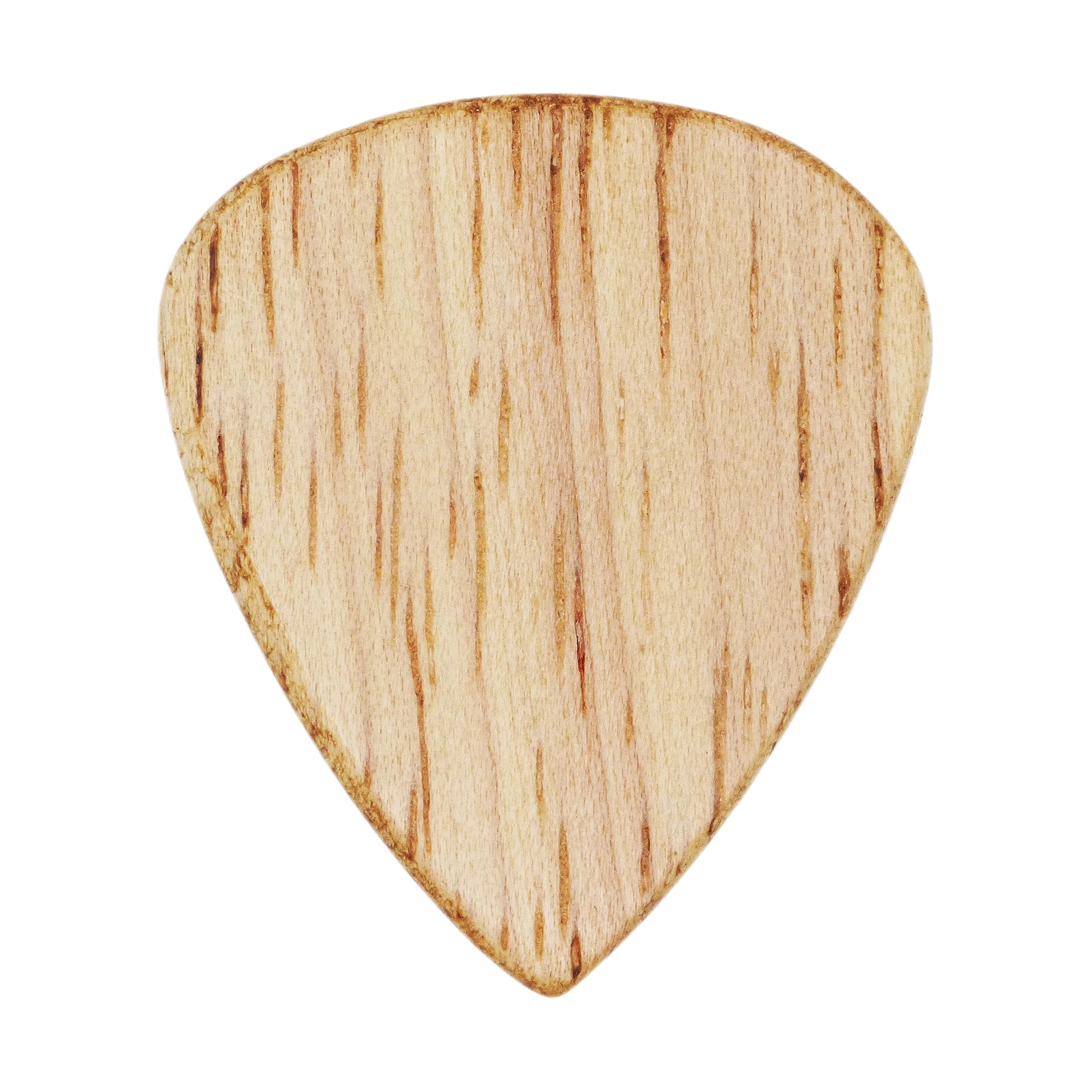 Rubber Wood Guitar Or Bass Pick - 1.5 Mm Heavy Gauge - 351 Shape - Natural Finish Handmade Specialty Exotic Plectrum - 6 Pack Ne