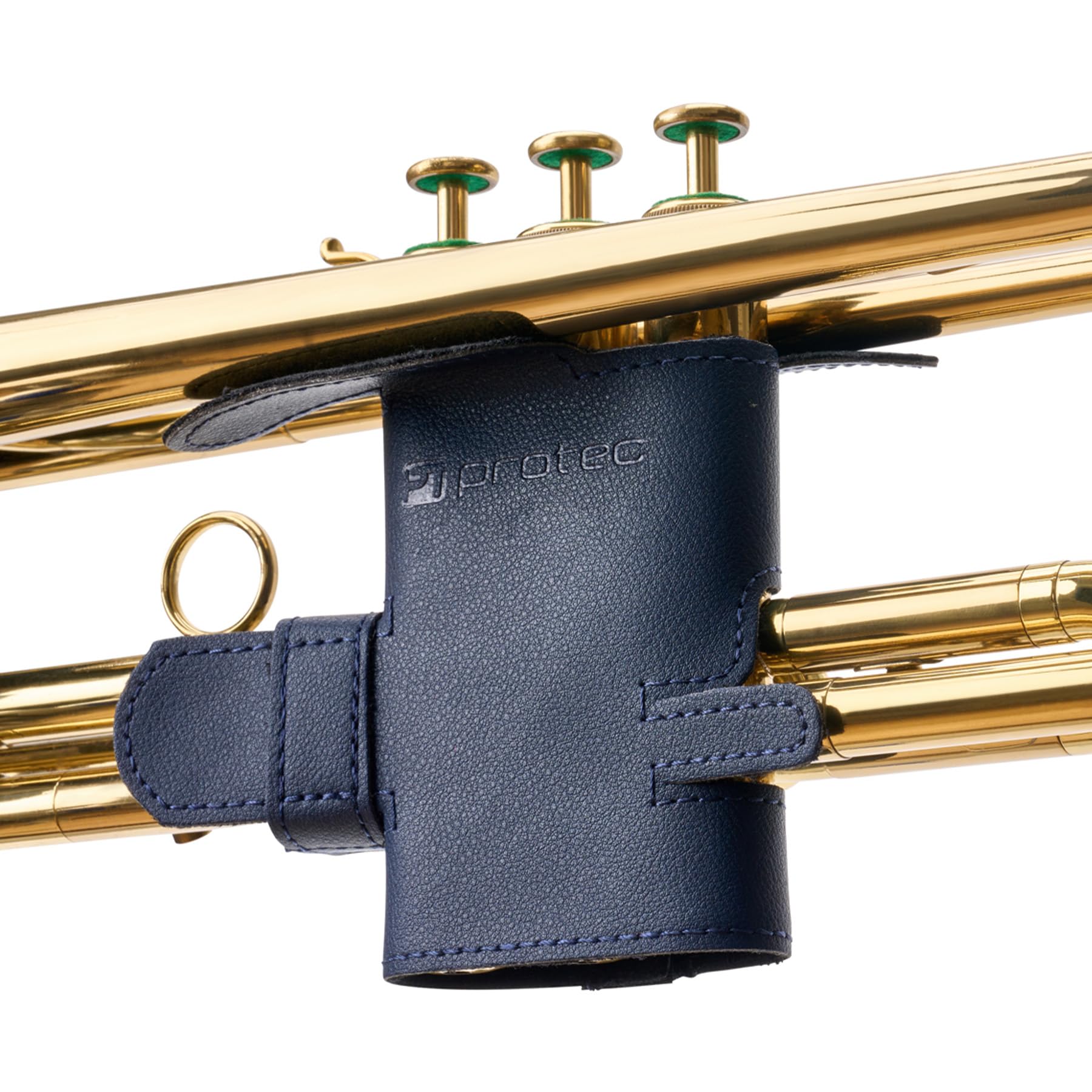Protec Leatherette Trumpet Valve Guard (6-Point), Navy Blue, Model VL226SPNB