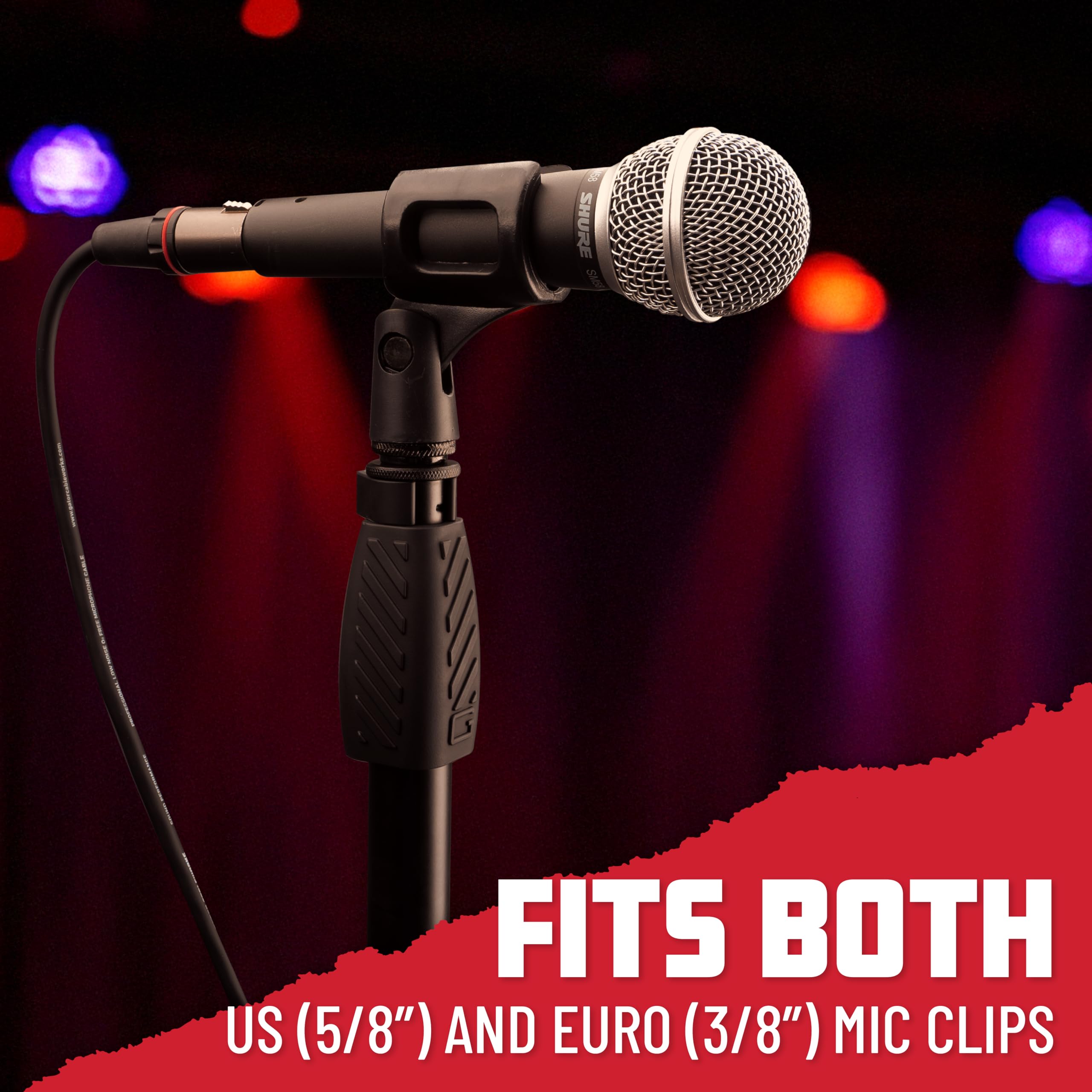 Frameworks Roundbase Mic Stand with 12'' Round Base and Standard Twist Clutch