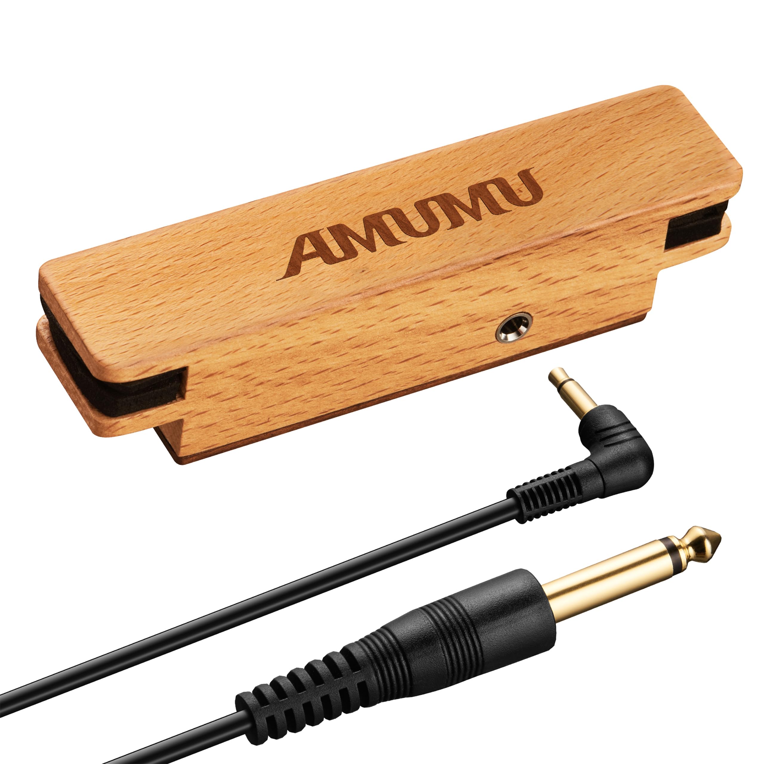 Amumu Sp30 Woody Magnetic Soundhole Pickup For Steel String Acoustic Guitars Single Coil