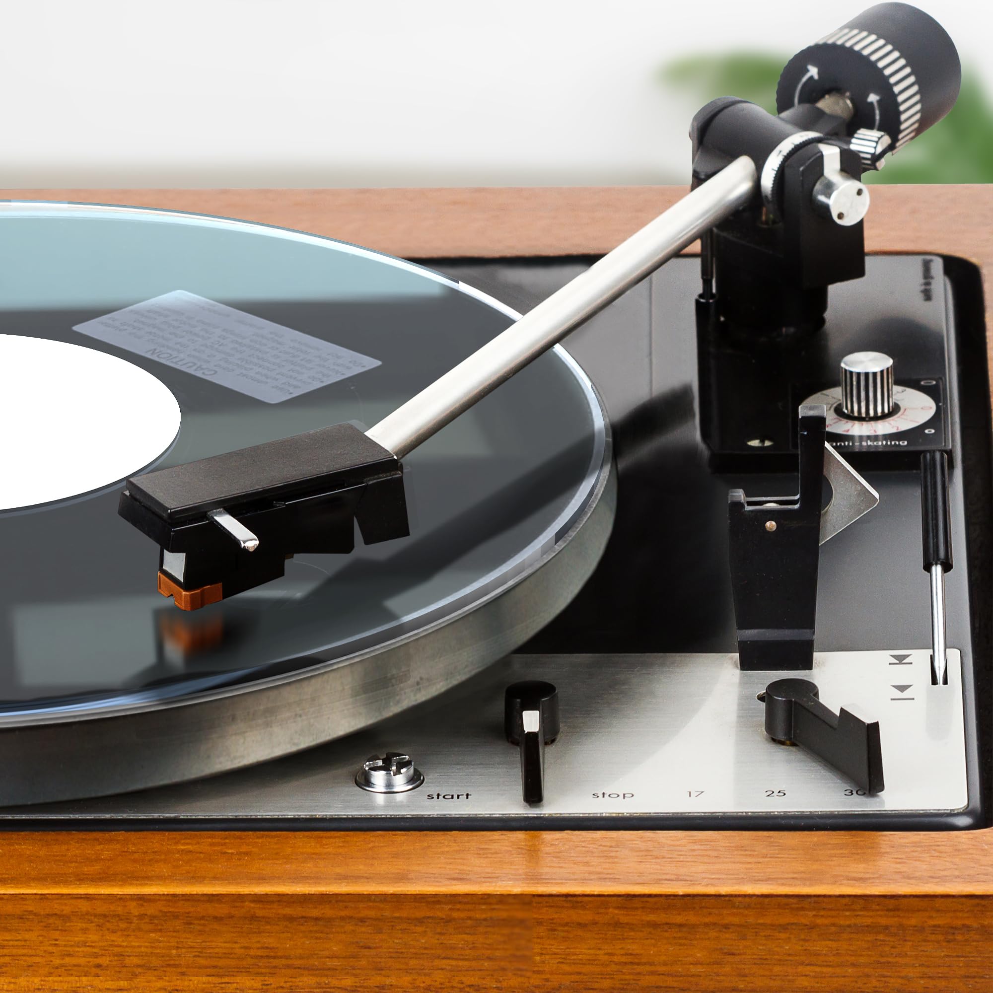 PRO SPIN Clear Acrylic Turntable Mat - Platter Slipmat for 12 Vinyl Vintage Record Player - Antistatic Cover, Reduces Noise & So