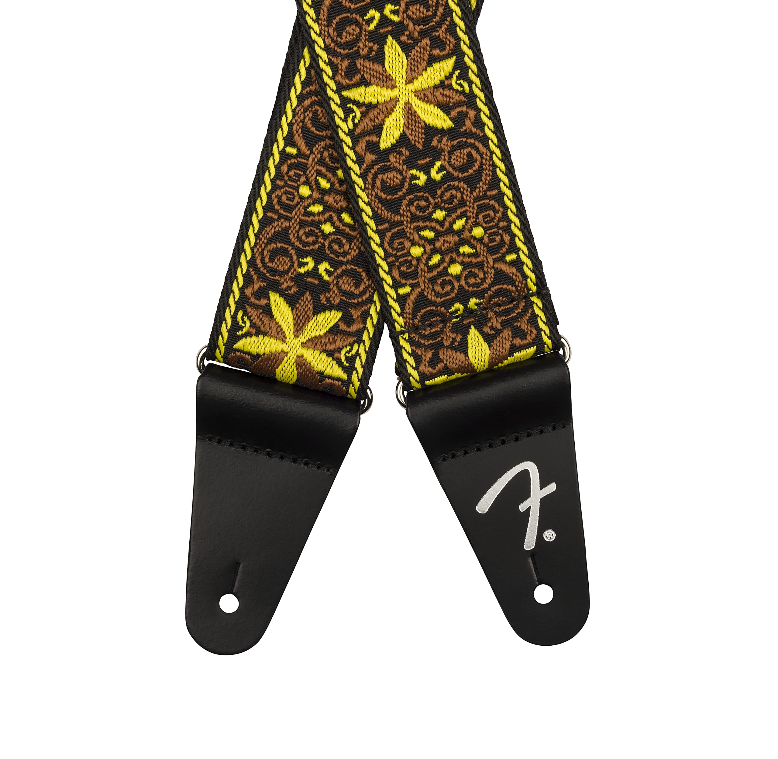 Fender Pasadena Woven Strap, 2in, Yellow Wallflower